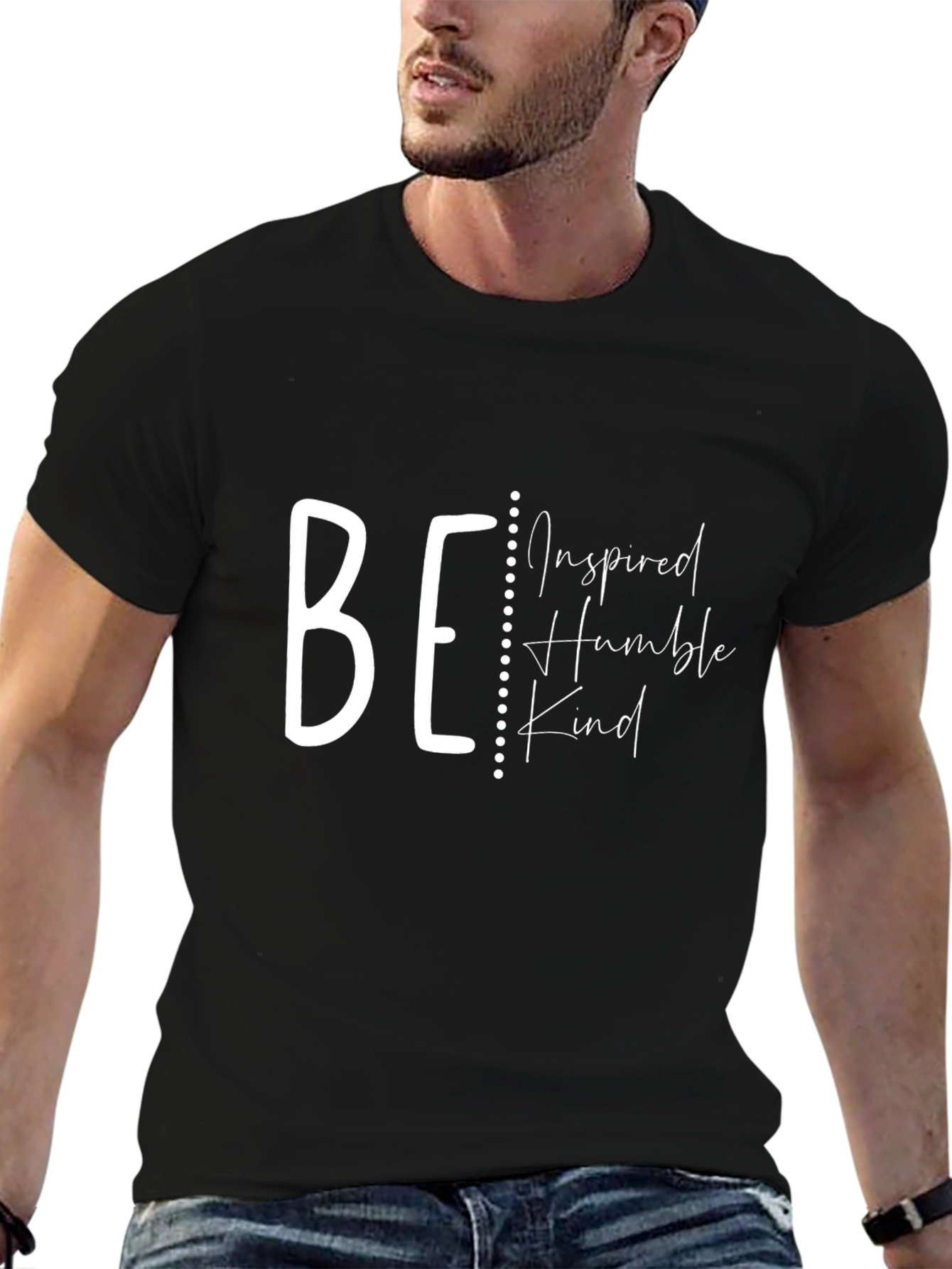 Be Inspired Black Graphic Tee
