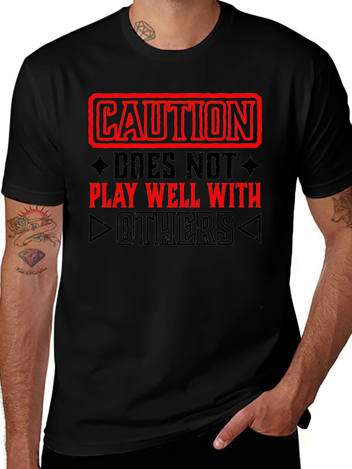 Caution: Does Not Play Well With Others T-Shirt