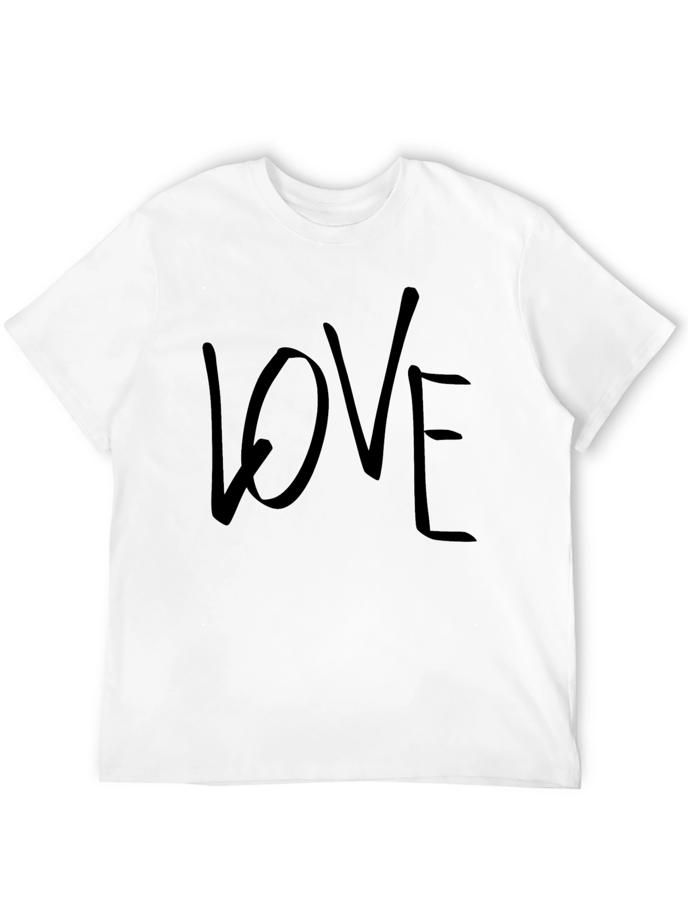 Love Graphic Print Black T-Shirt