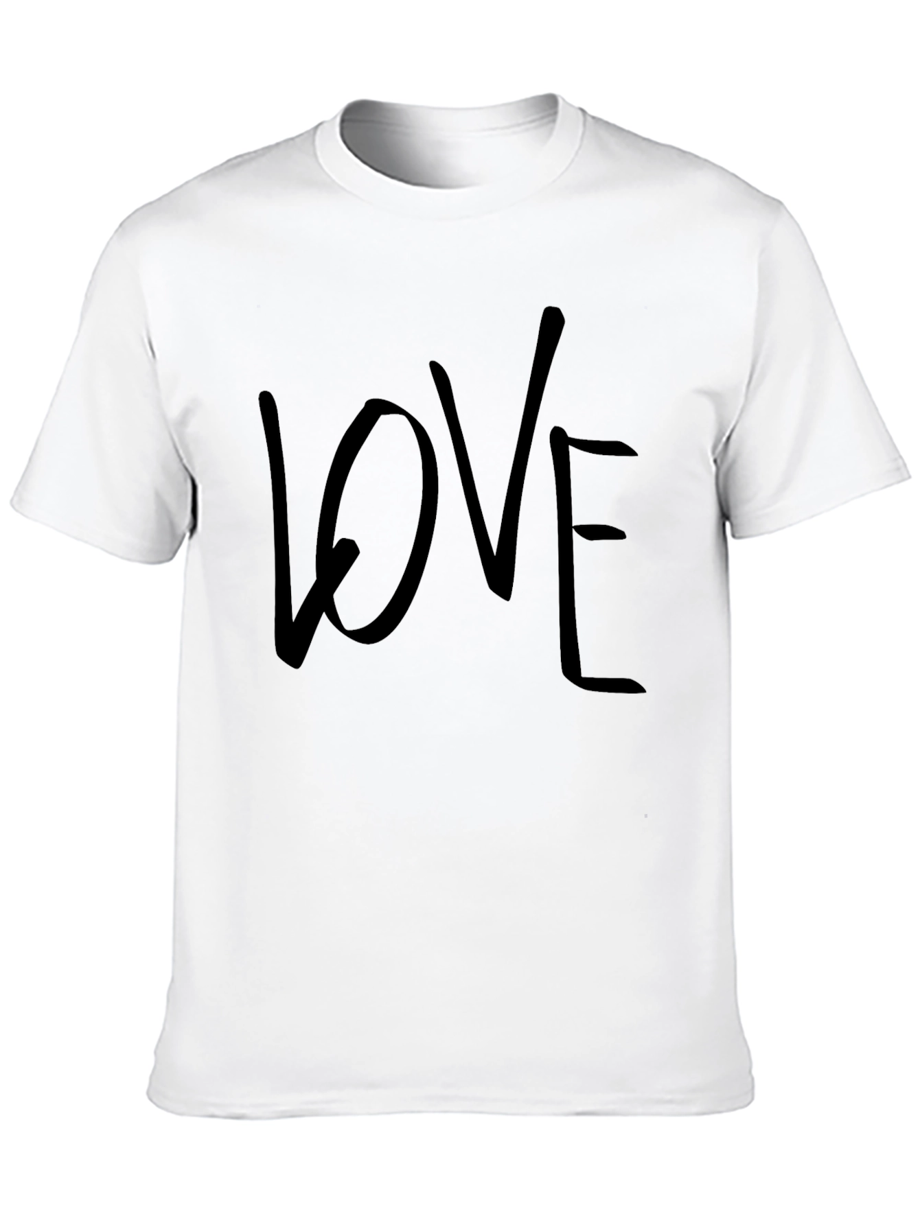 Love Graphic Print Black T-Shirt