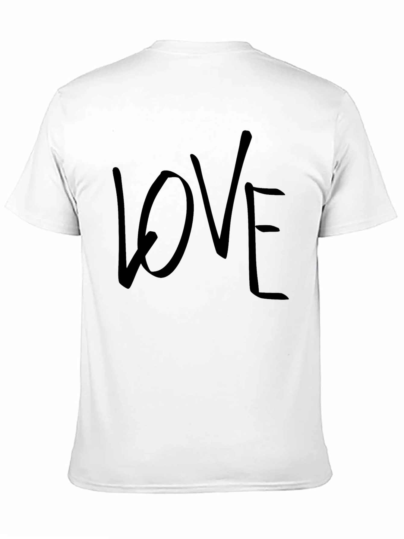 Love Graphic Print Black T-Shirt