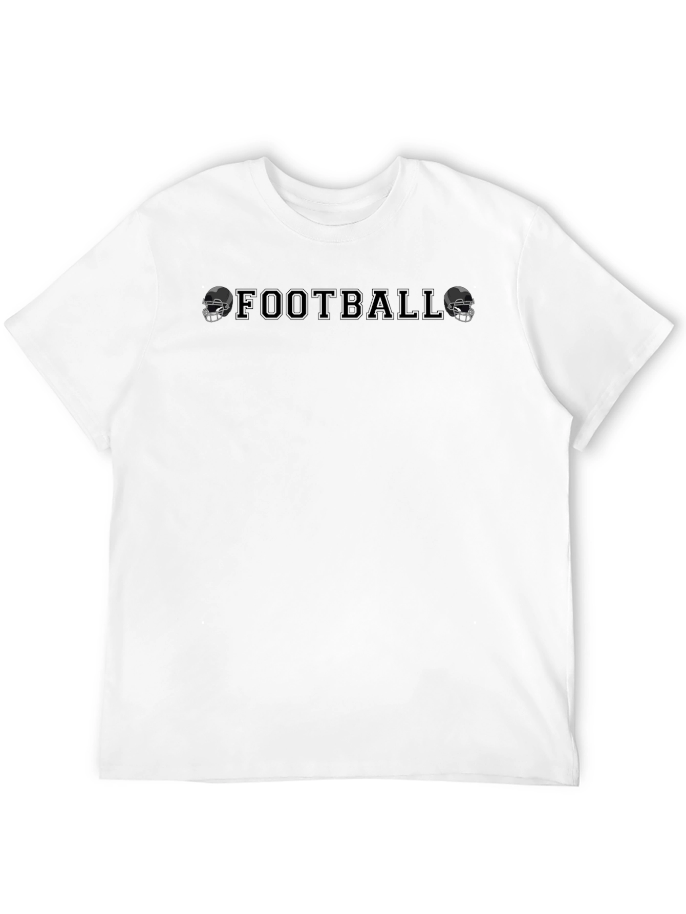 Football Graphic T-Shirt - Black