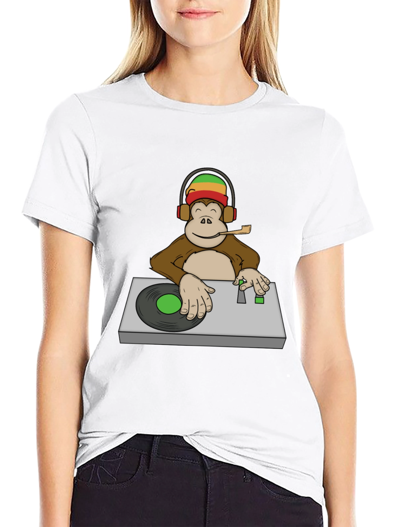 DJ Monkey Graphic T-Shirt