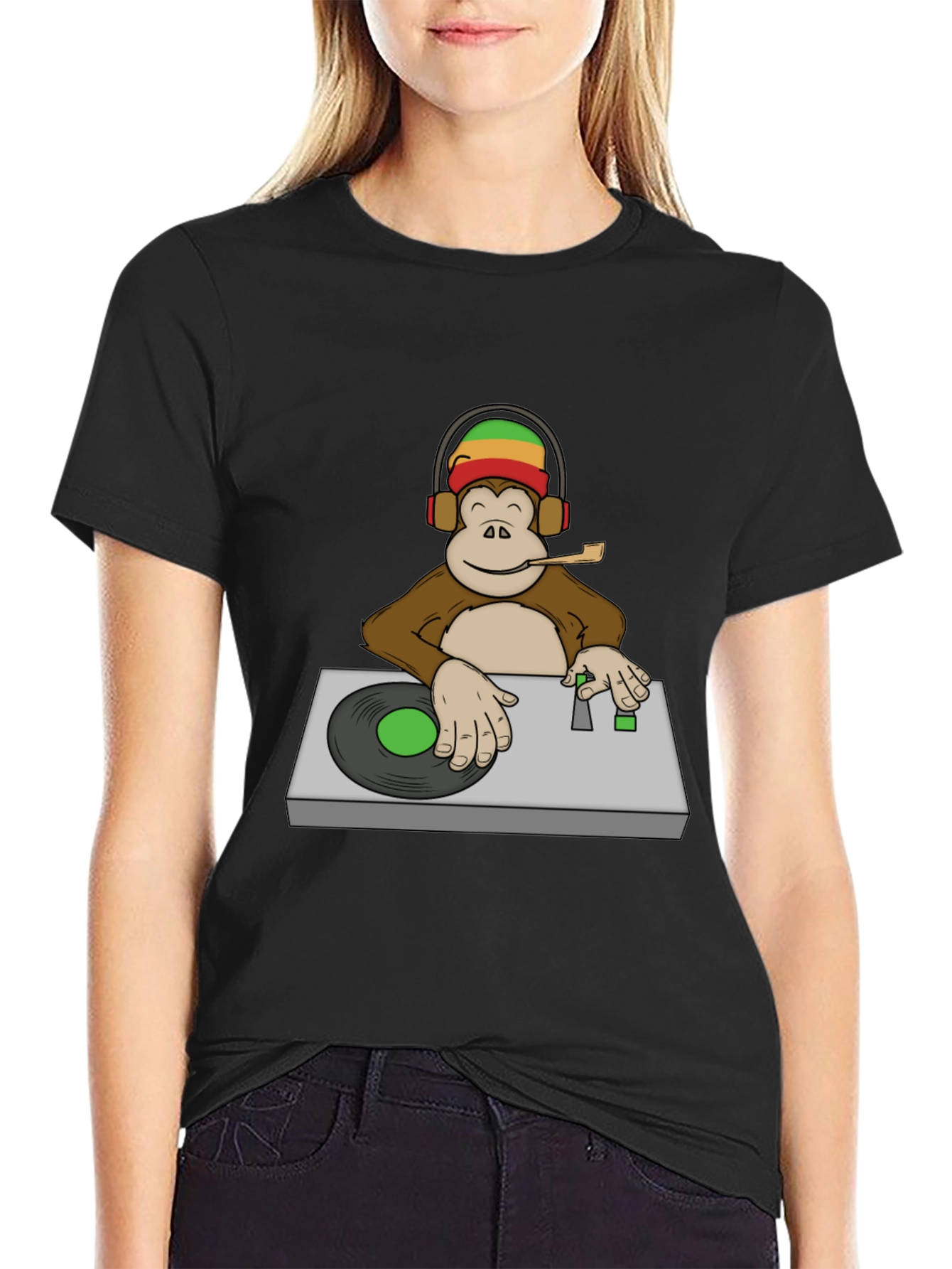 DJ Monkey Graphic T-Shirt