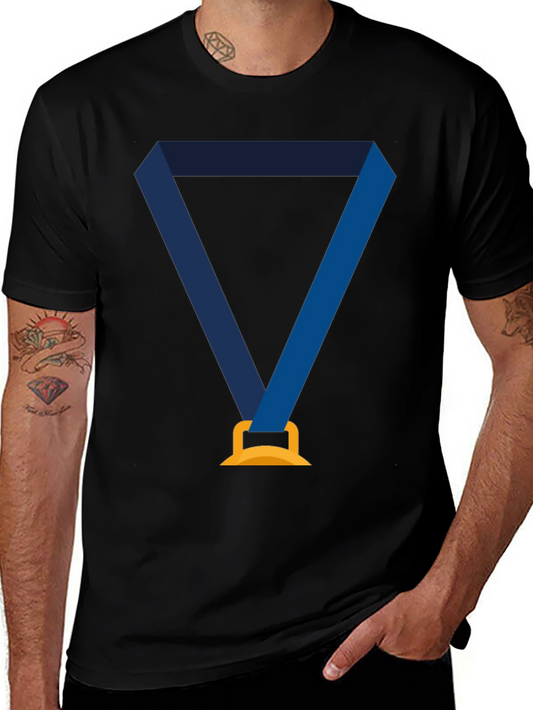Award Medal Graphic Tee - Unisex Black T-Shirt