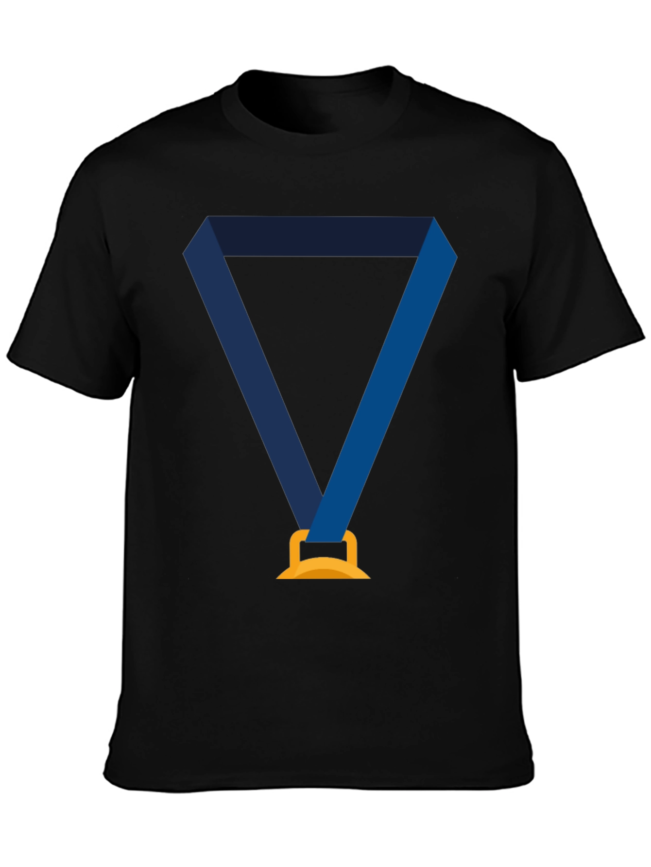 Award Medal Graphic Tee - Unisex Black T-Shirt