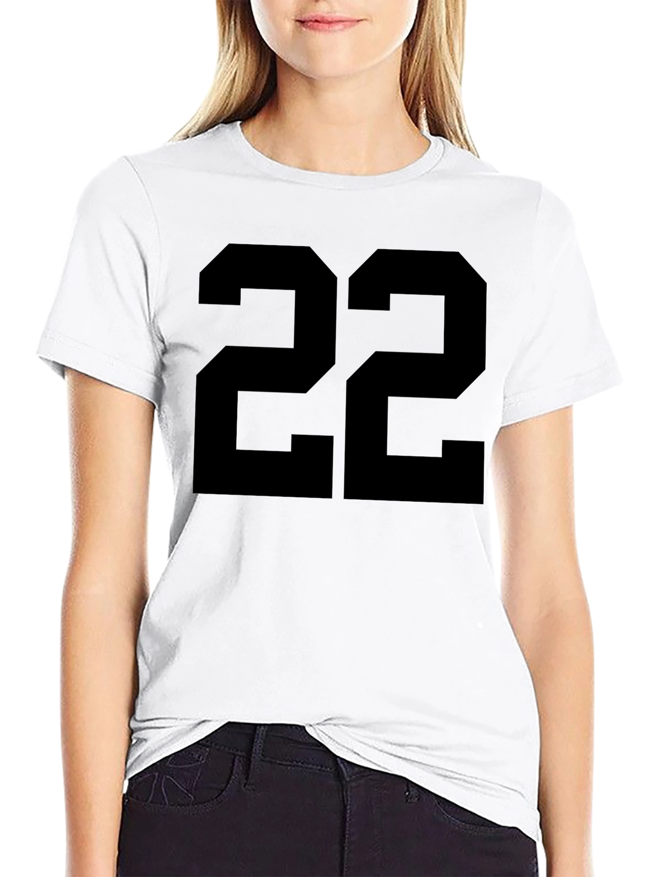 Black T-Shirt with Number 22