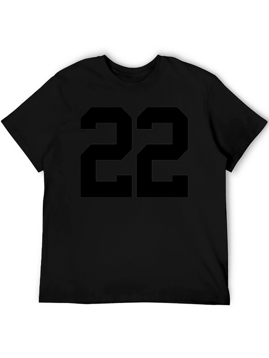Black T-Shirt with Number 22