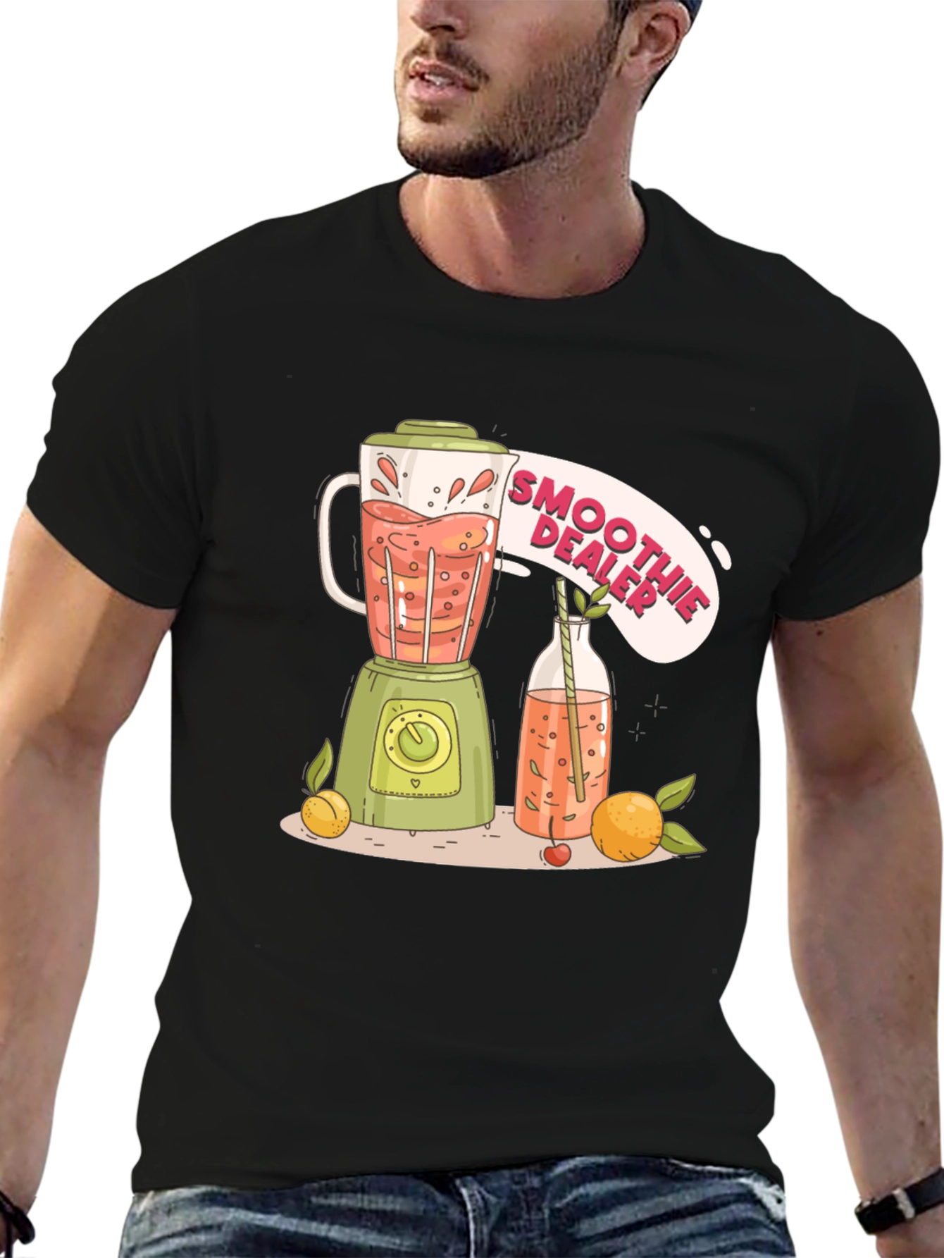 Smoothie Dealer Black Graphic Tee