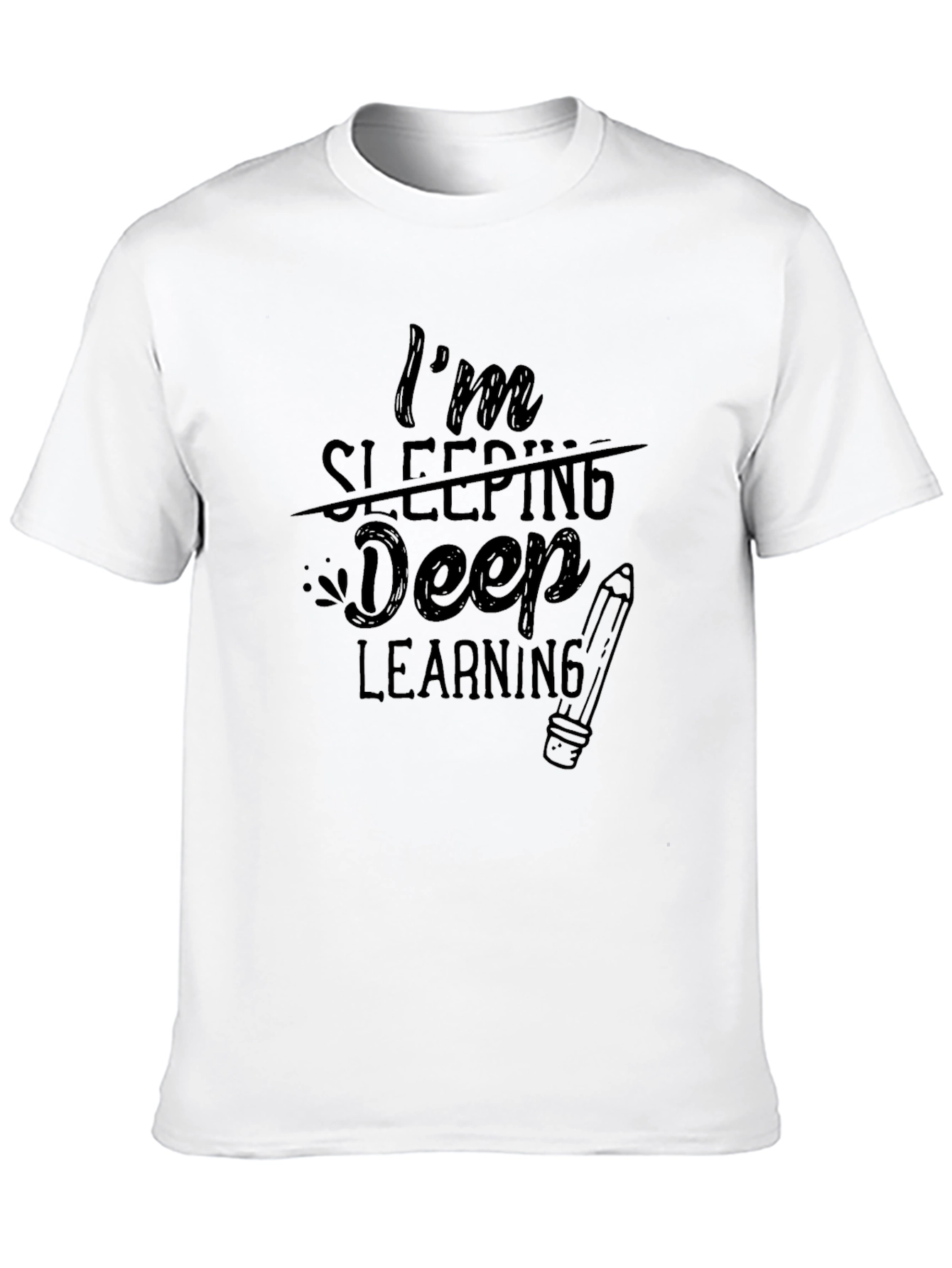 Im Deep Learning T-Shirt - Black Graphic Tee