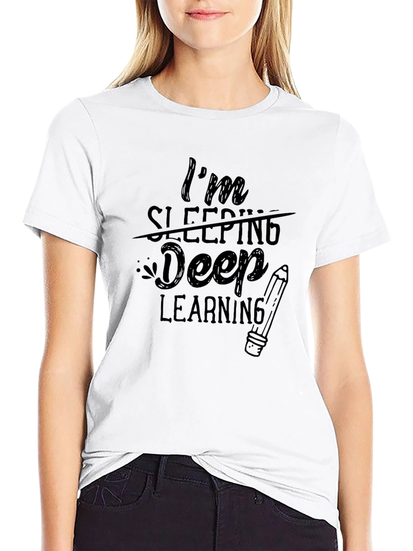 Im Deep Learning T-Shirt - Black Graphic Tee