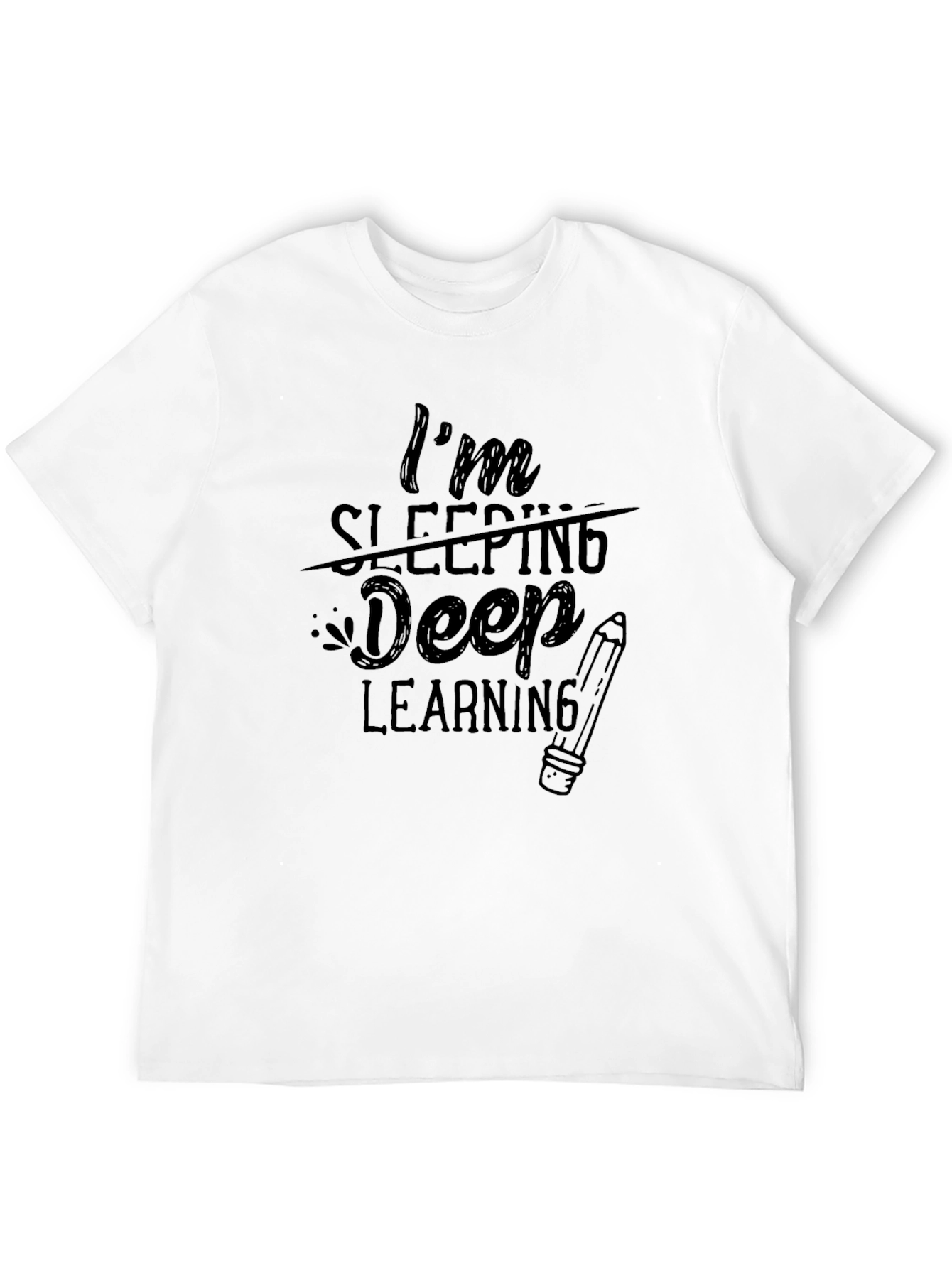 Im Deep Learning T-Shirt - Black Graphic Tee