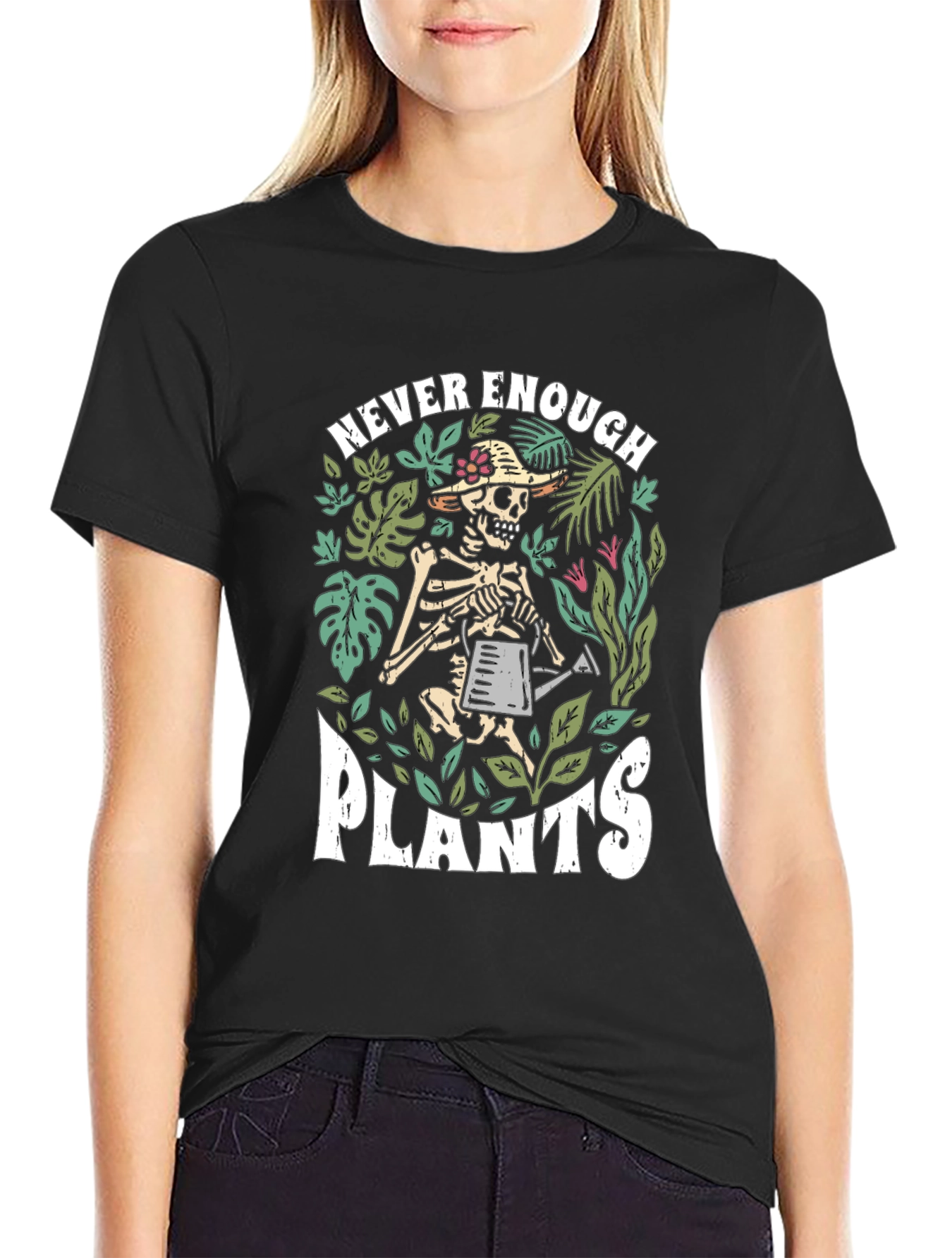 Never Enough Plants Skeleton Graphic Tee