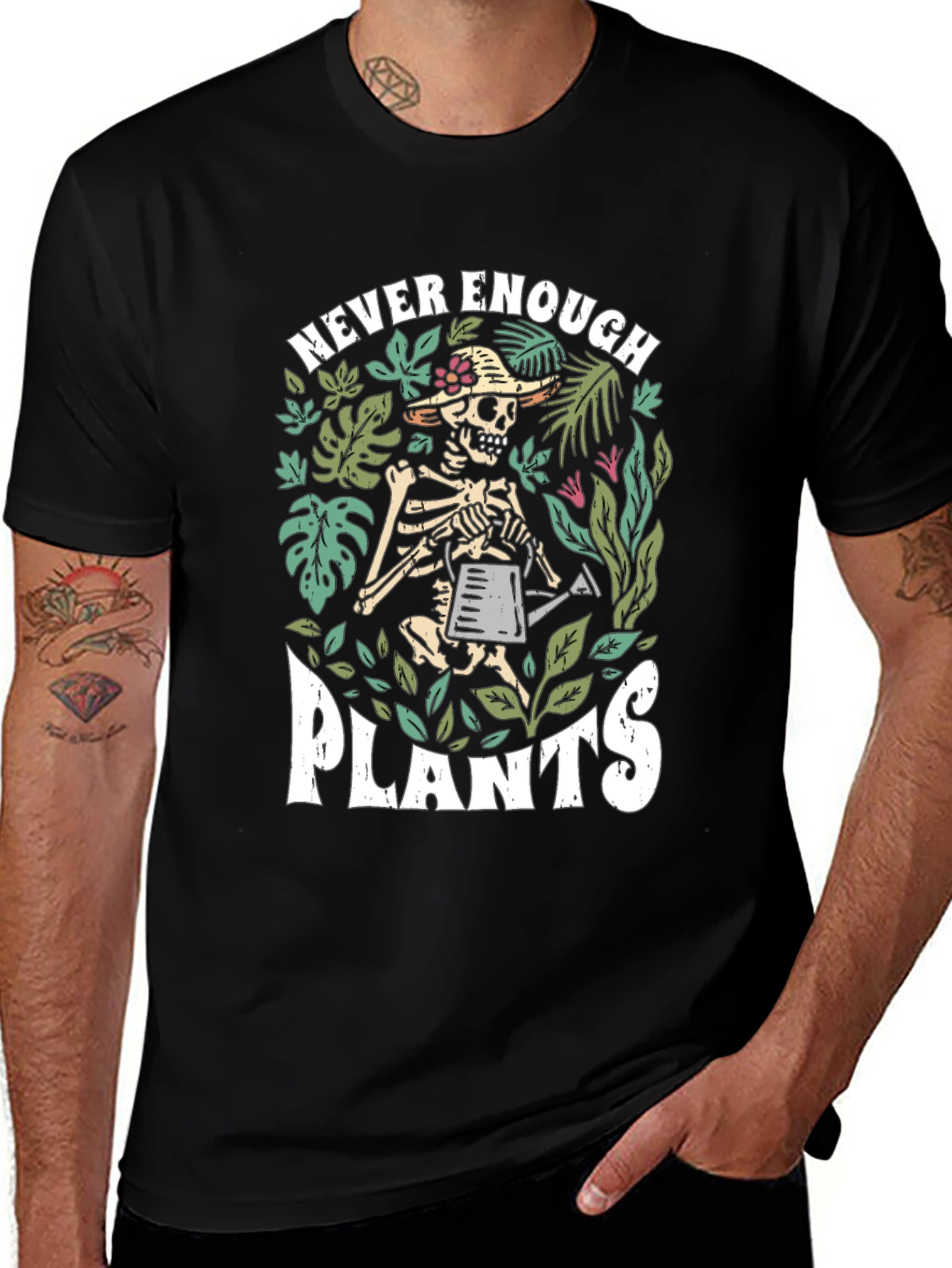 Never Enough Plants Skeleton Graphic Tee