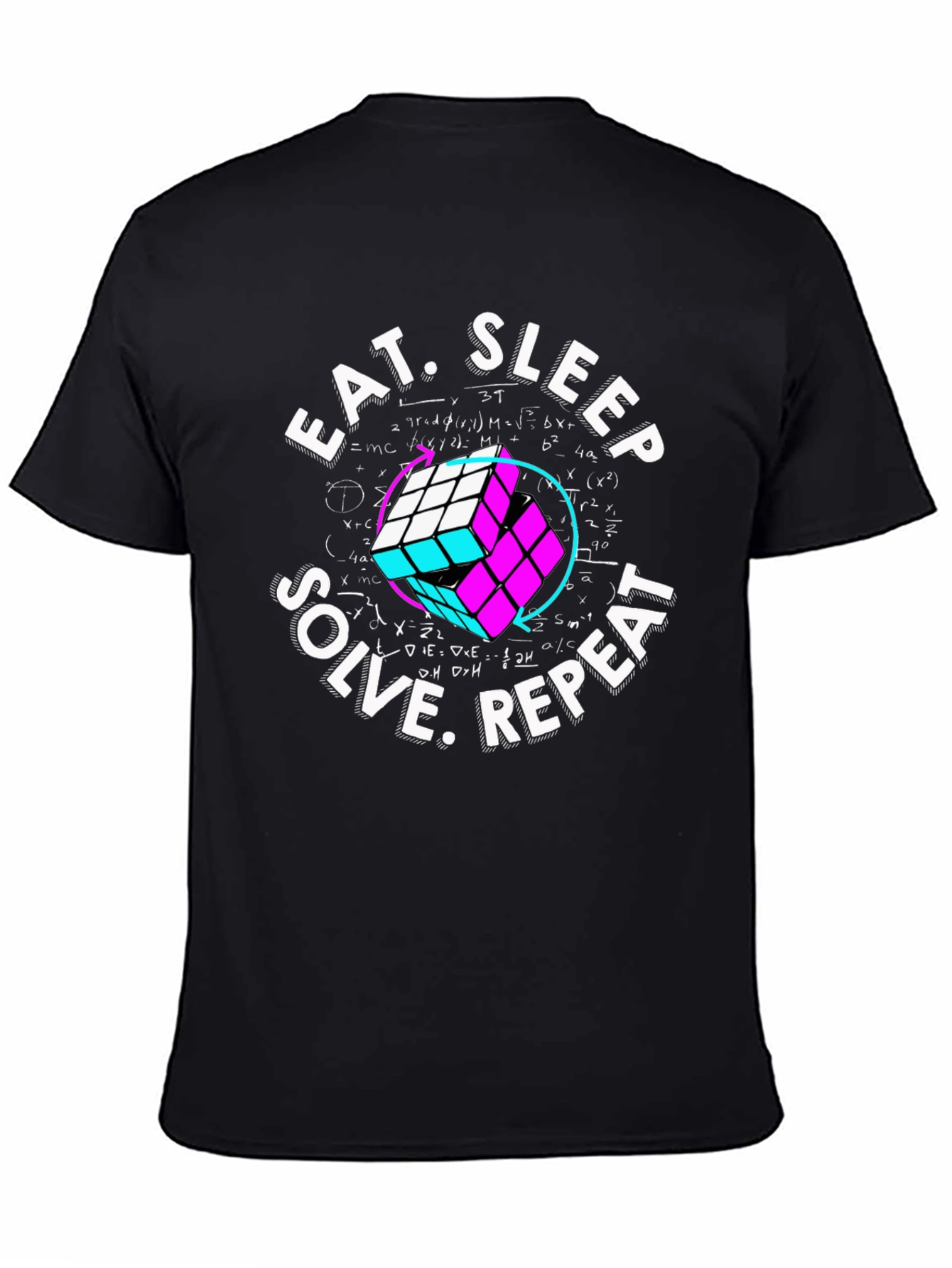 Eat Sleep Solve Repeat Rubiks Cube T-Shirt