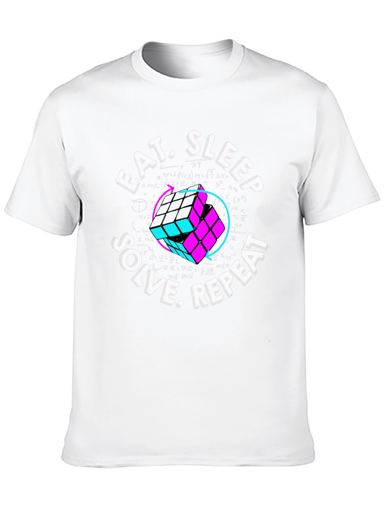 Eat Sleep Solve Repeat Rubiks Cube T-Shirt