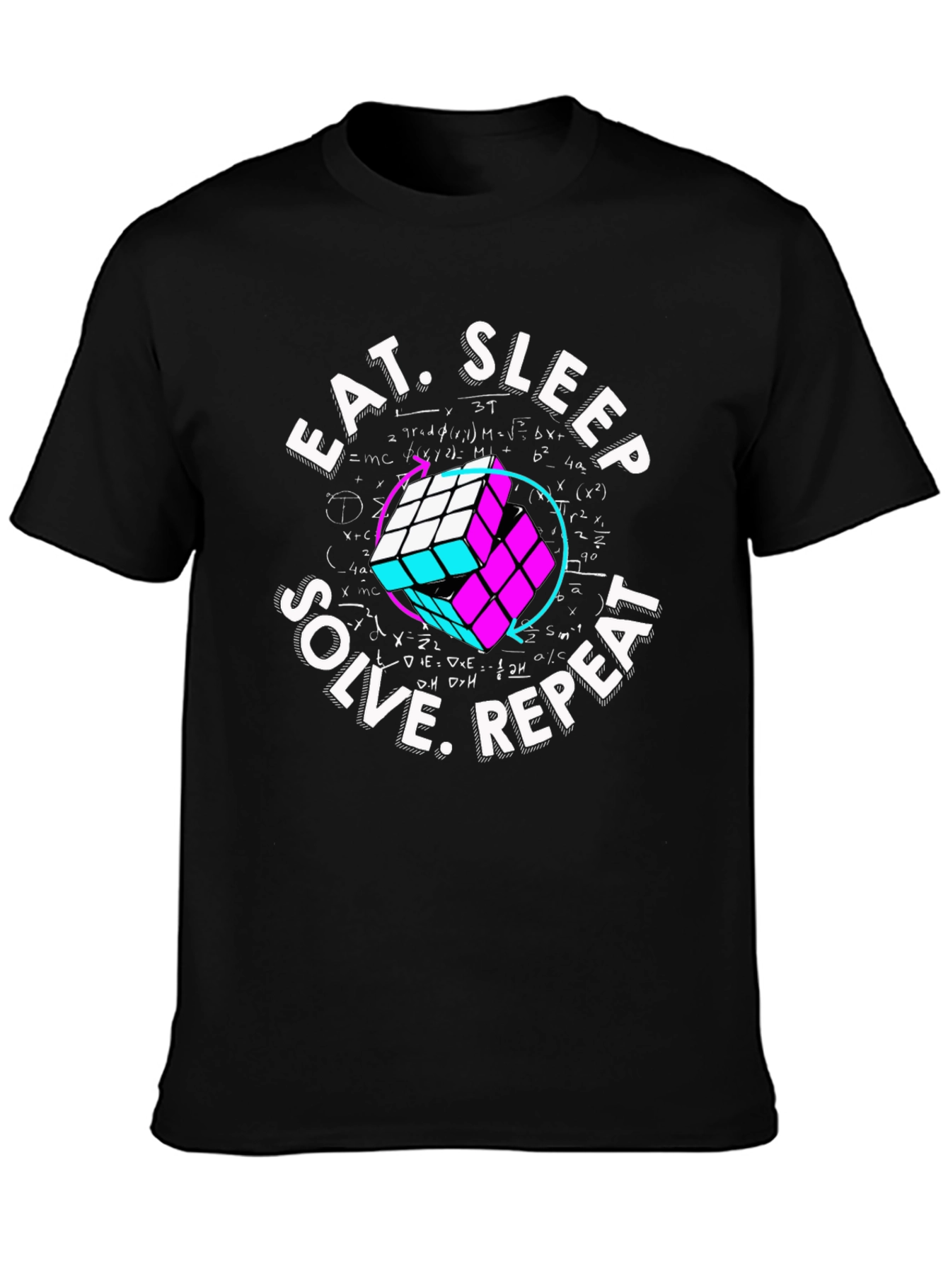 Eat Sleep Solve Repeat Rubiks Cube T-Shirt