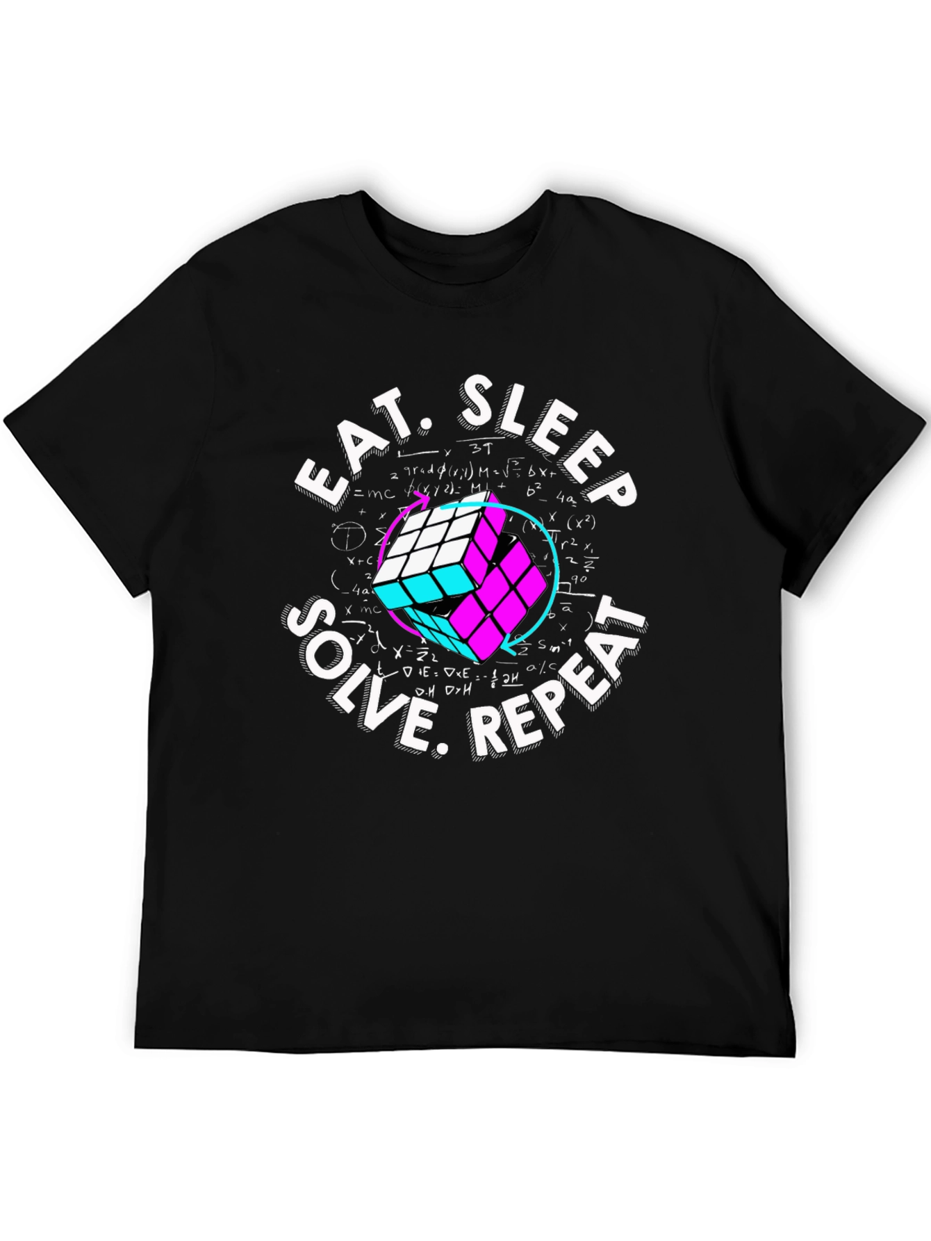 Eat Sleep Solve Repeat Rubiks Cube T-Shirt