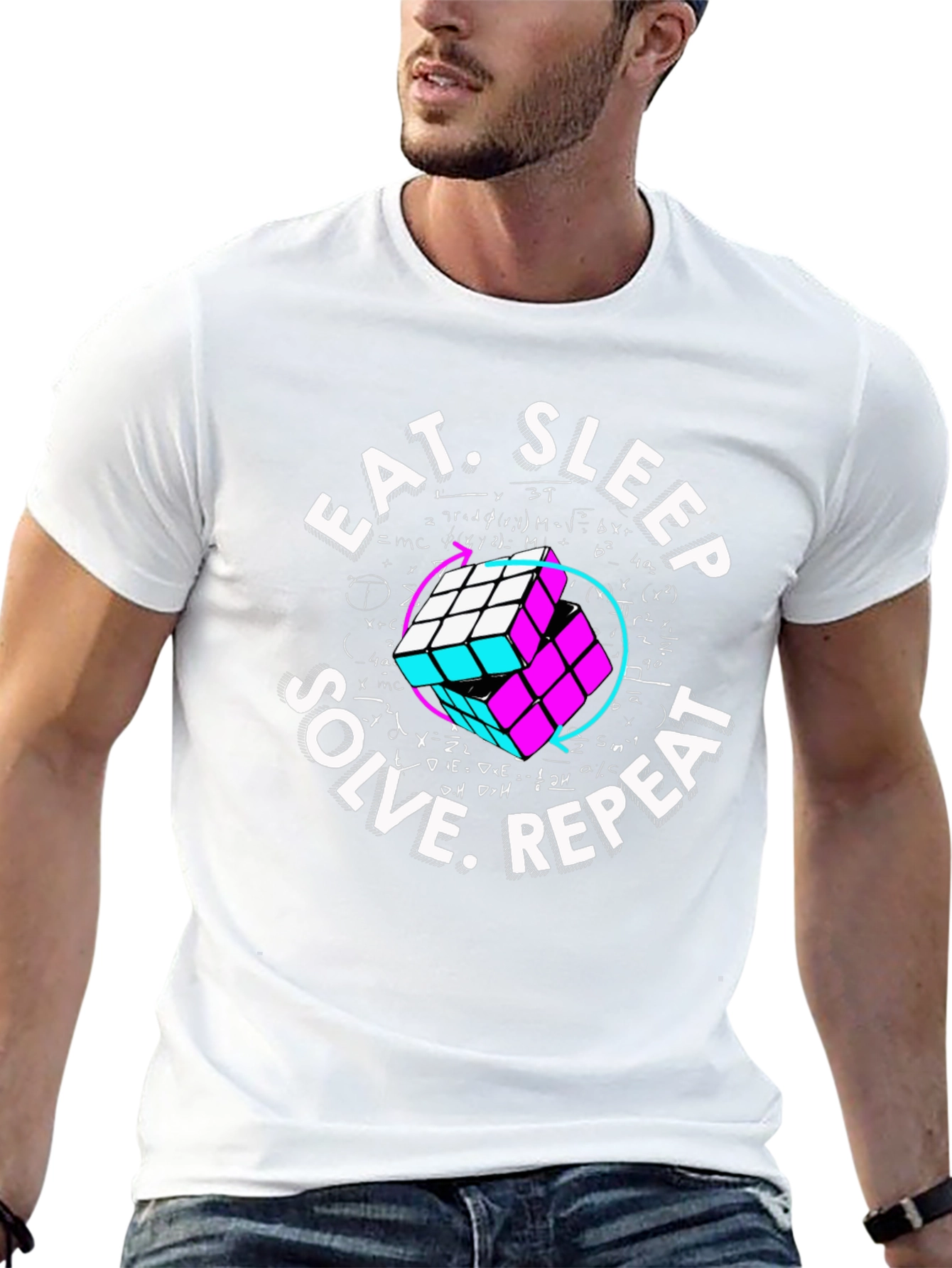 Eat Sleep Solve Repeat Rubiks Cube T-Shirt