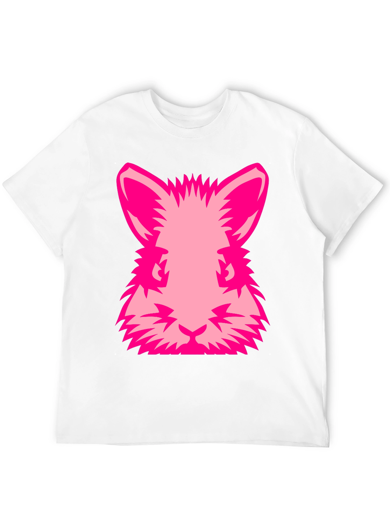 Pink Rabbit Graphic Tee - Black Cotton Blend Shirt