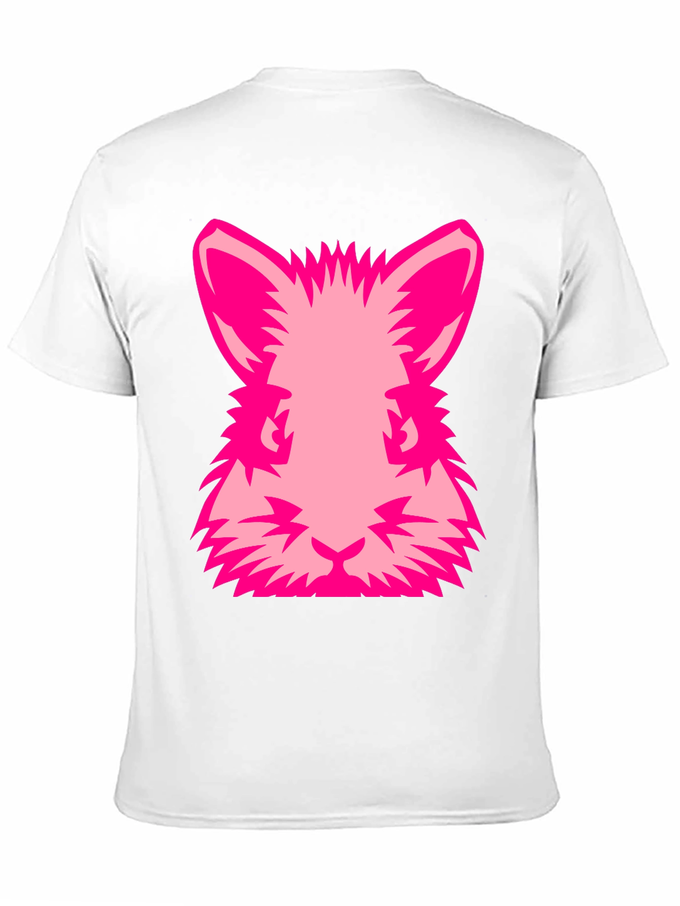 Pink Rabbit Graphic Tee - Black Cotton Blend Shirt