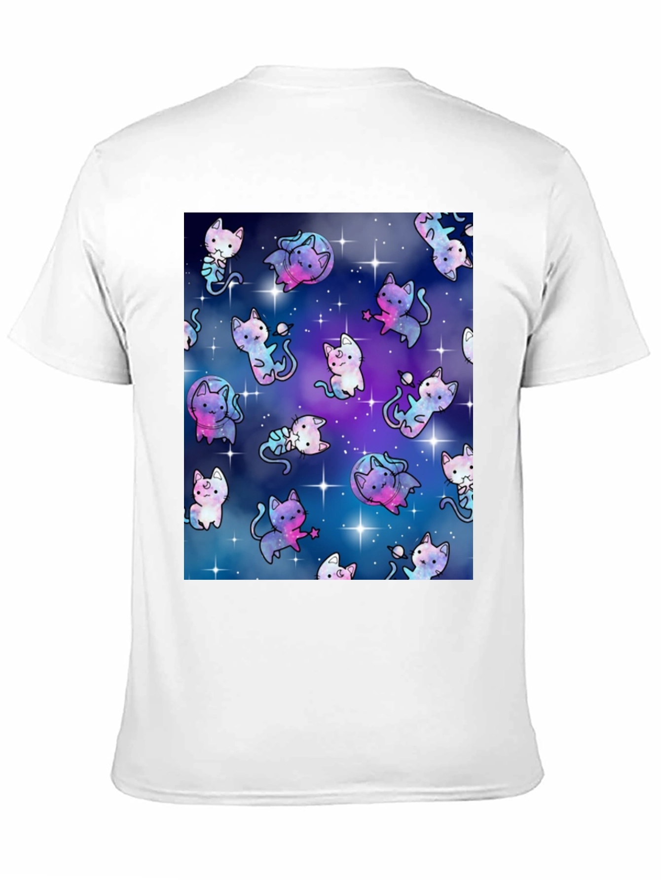 Galaxy Cat Black T-Shirt