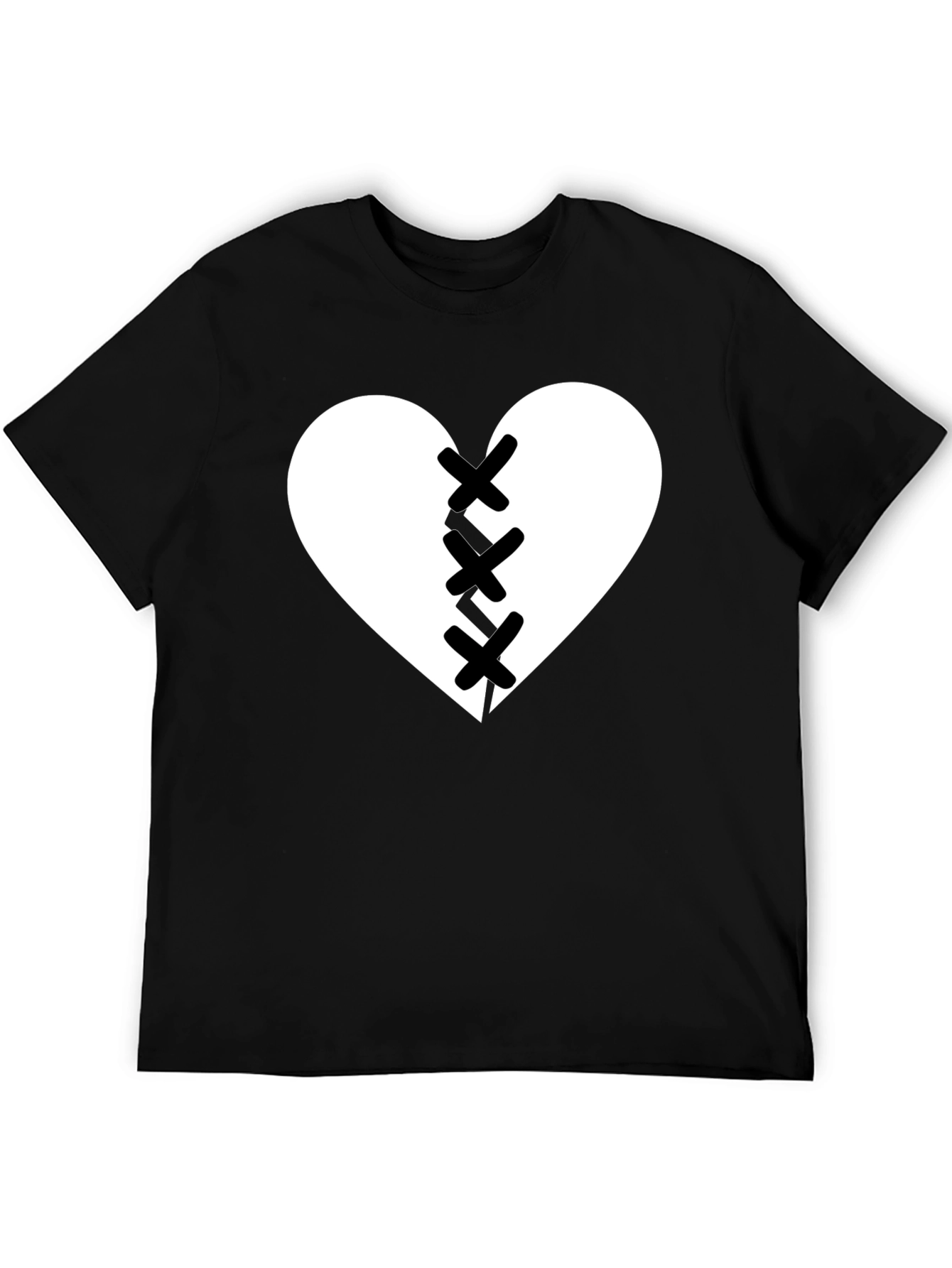 Broken Heart Stitched Graphic Tee