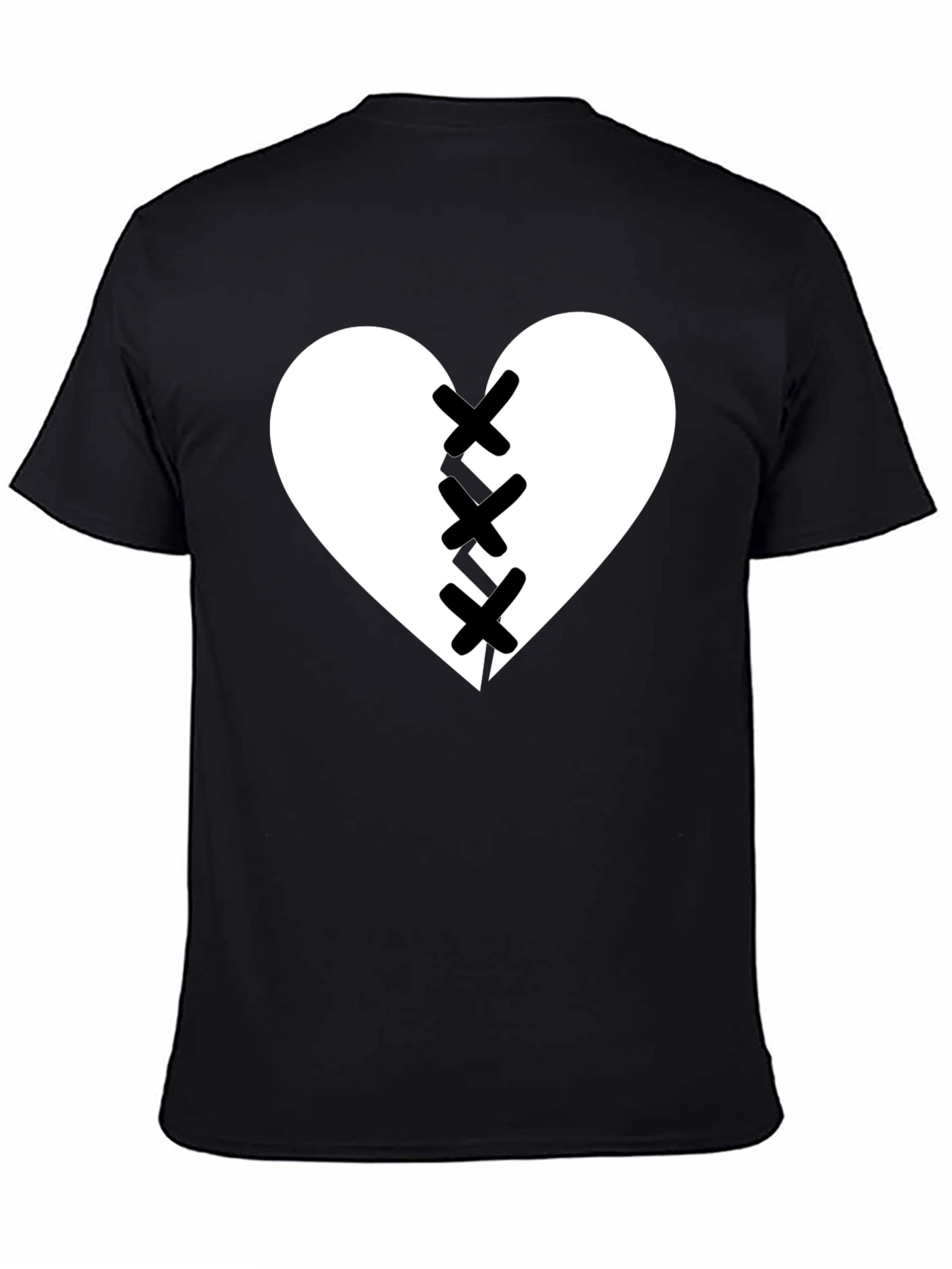 Broken Heart Stitched Graphic Tee