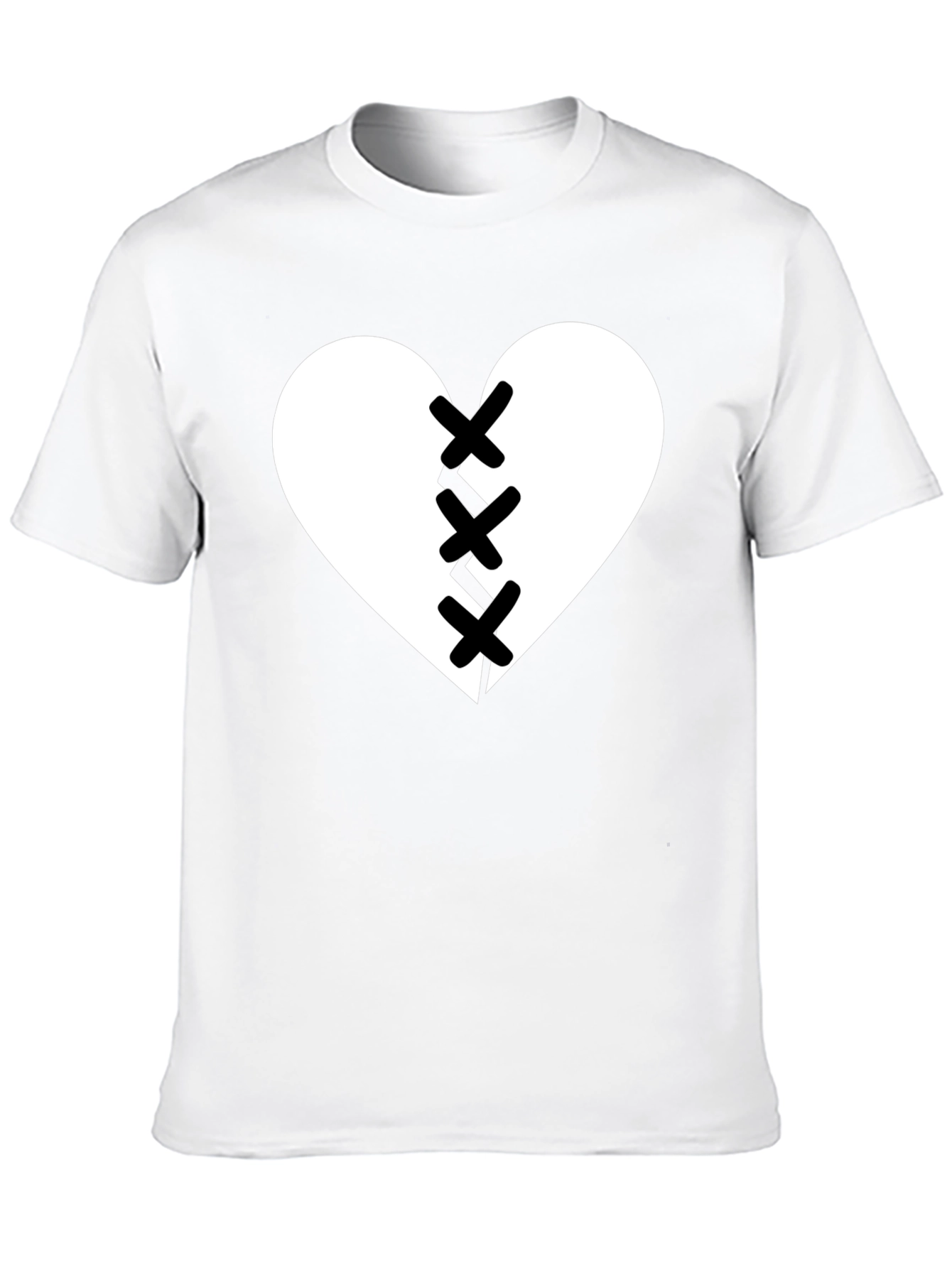 Broken Heart Stitched Graphic Tee