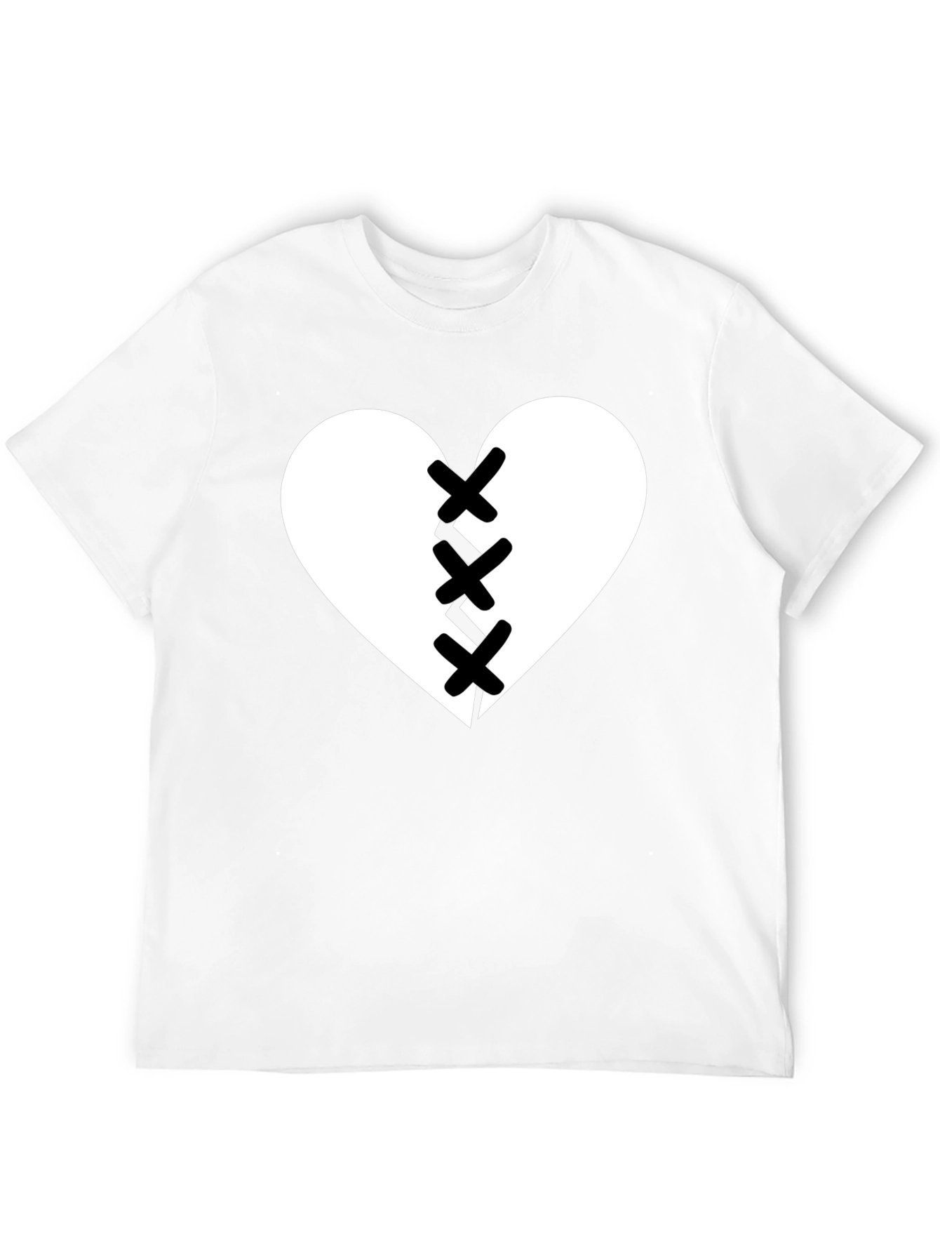Broken Heart Stitched Graphic Tee