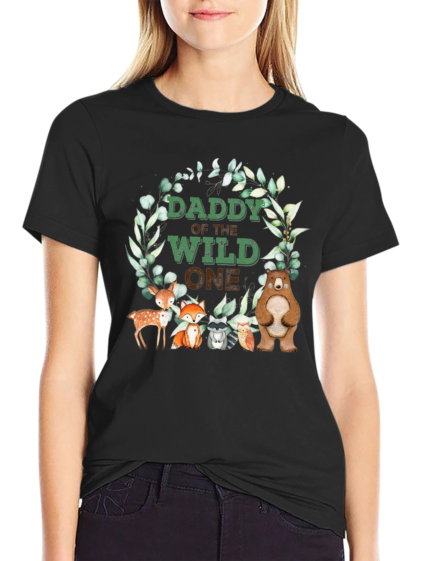 Daddy Of The Wild One T-Shirt Woodland Animals
