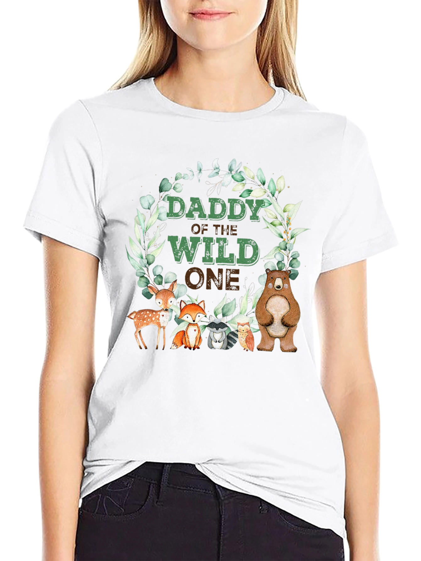 Daddy Of The Wild One T-Shirt Woodland Animals