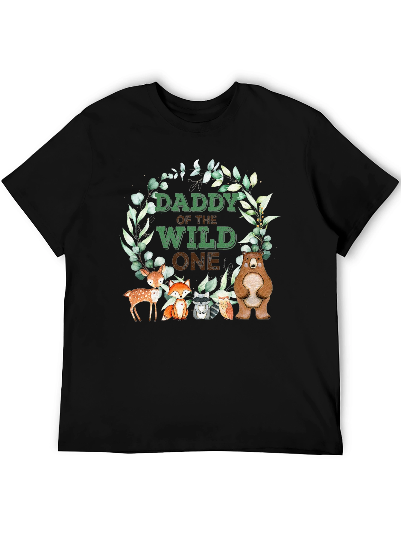 Daddy Of The Wild One T-Shirt Woodland Animals