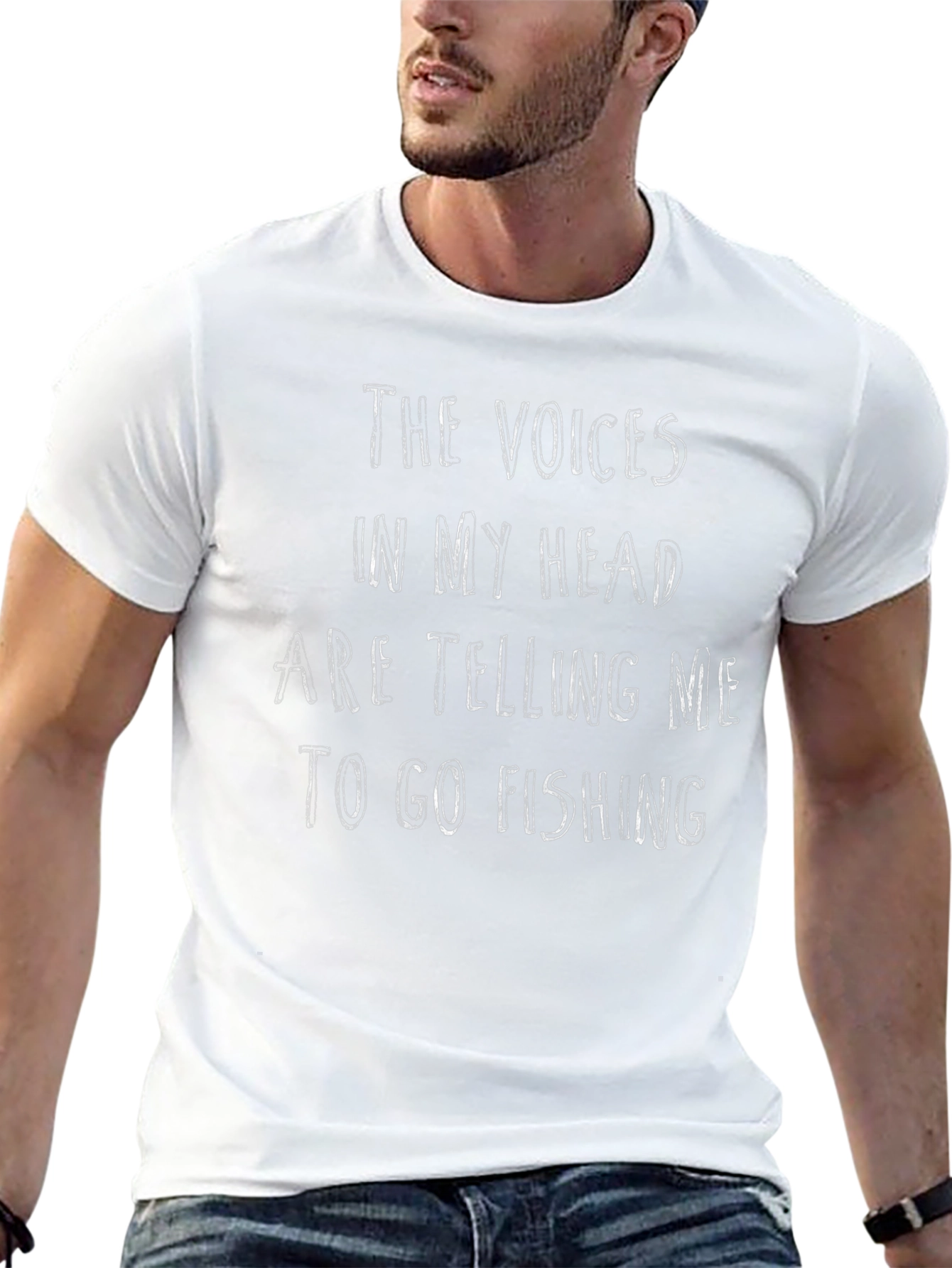 Funny Fishing T-Shirt: Voices in My Head