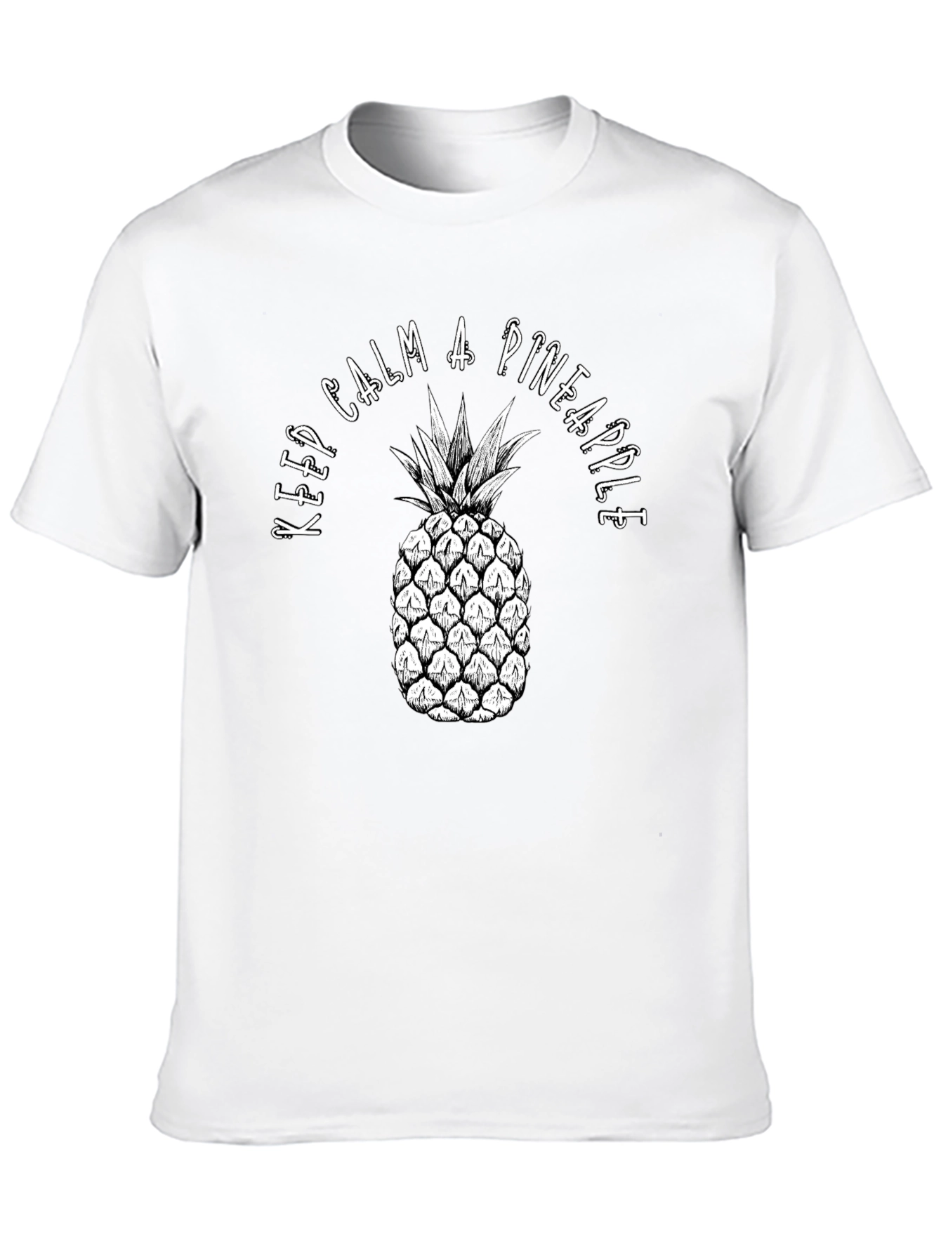 Keep Calm Pineapple Graphic Tee
