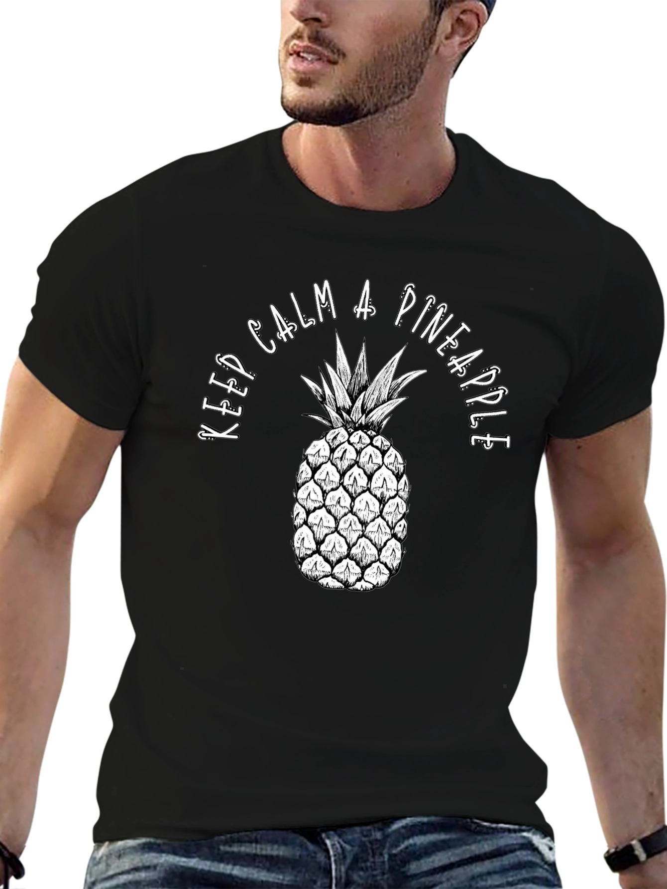 Keep Calm Pineapple Graphic Tee
