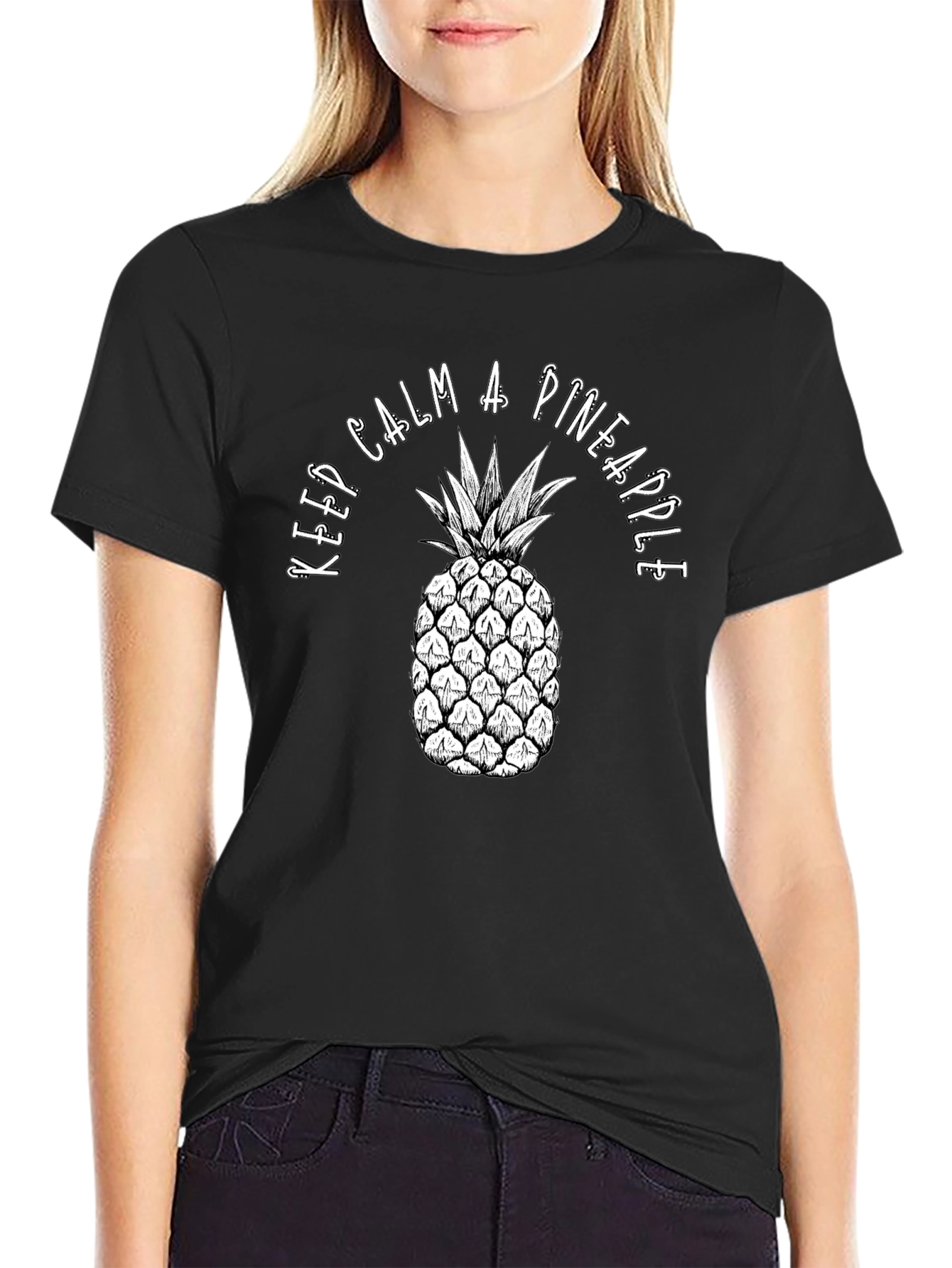 Keep Calm Pineapple Graphic Tee