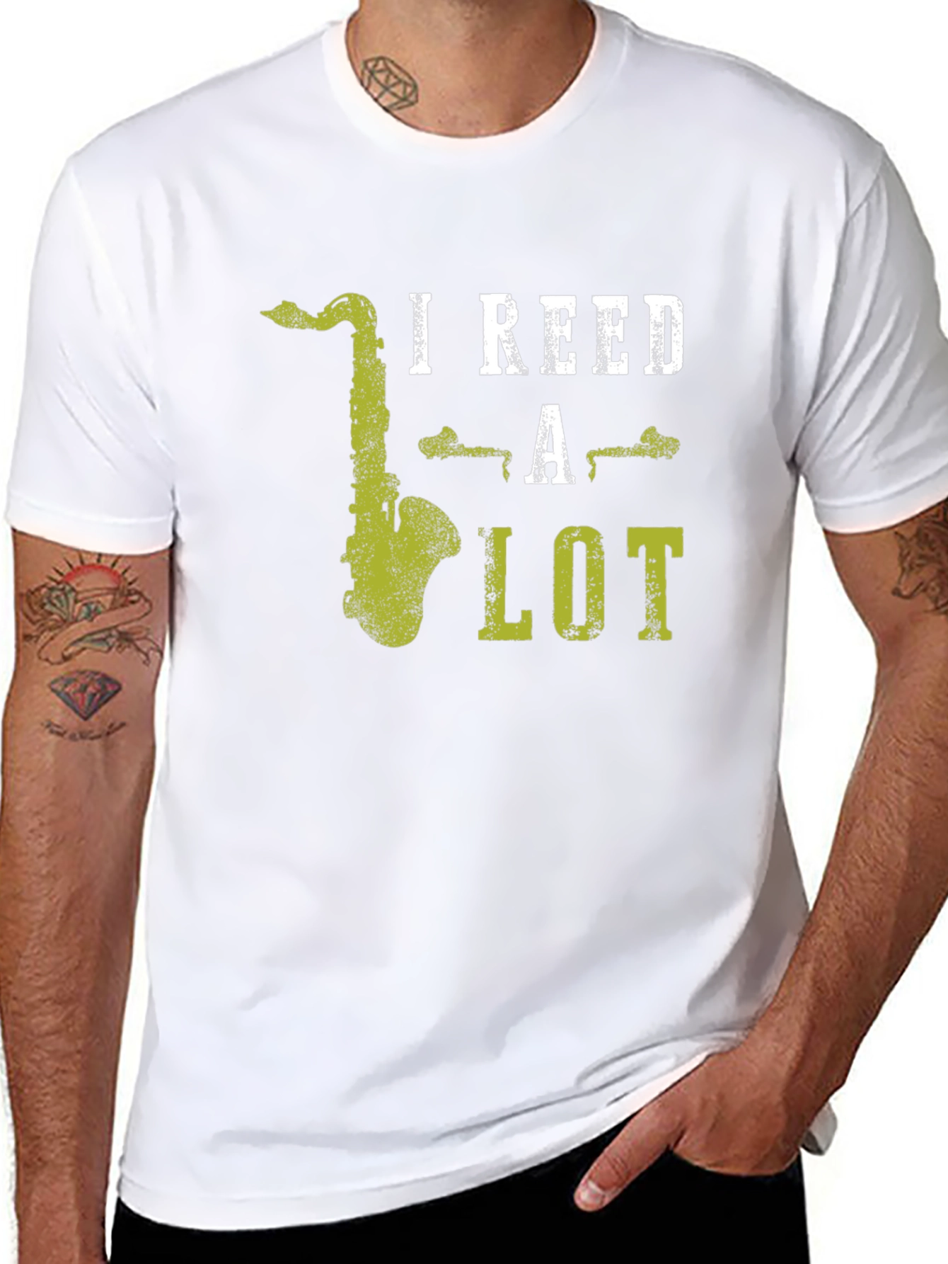 I Reed A Lot Saxophone T-Shirt - Musicians Tee