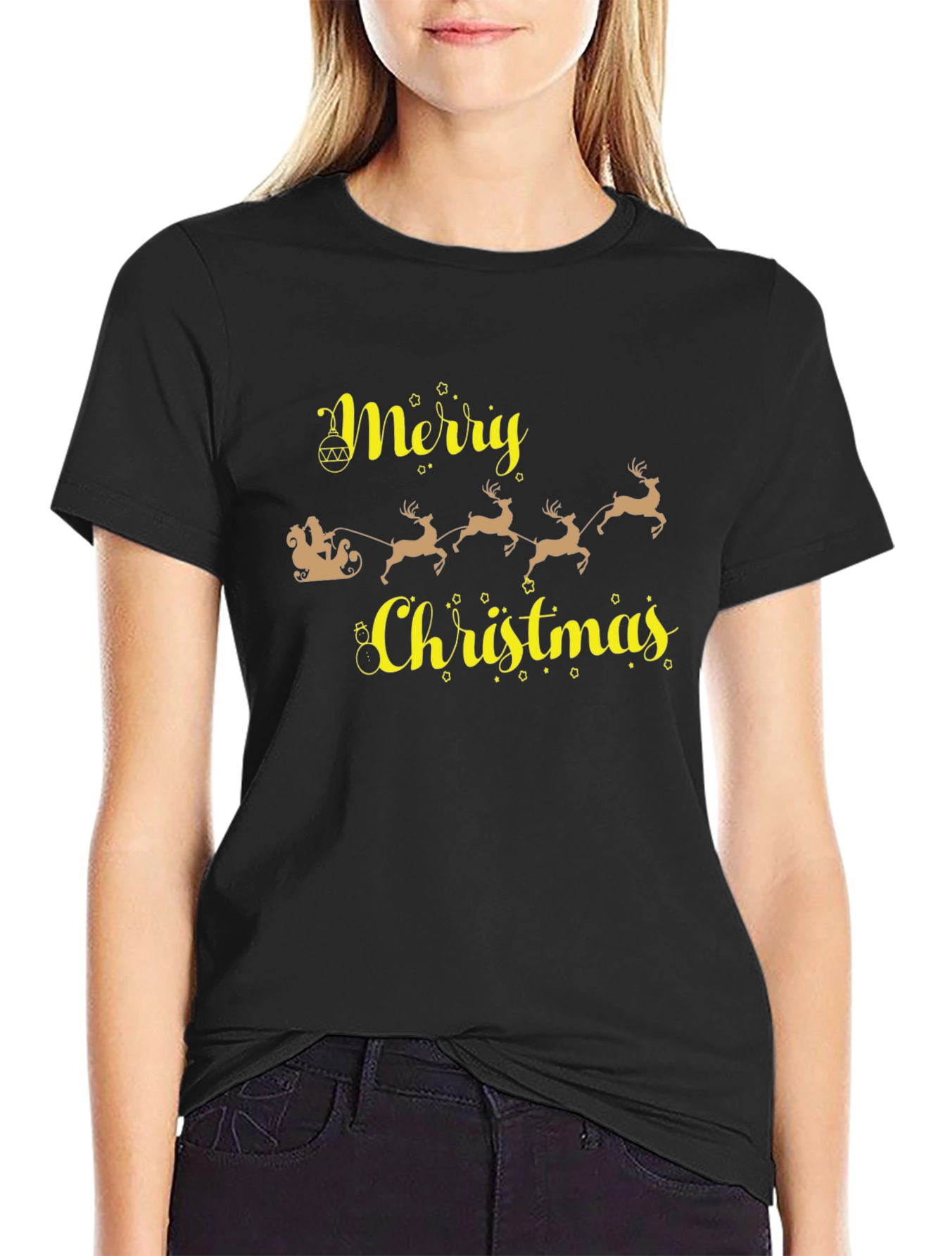 Merry Christmas Santa Sleigh T-Shirt