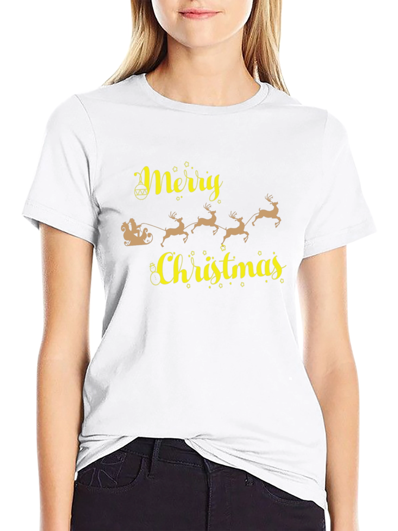 Merry Christmas Santa Sleigh T-Shirt