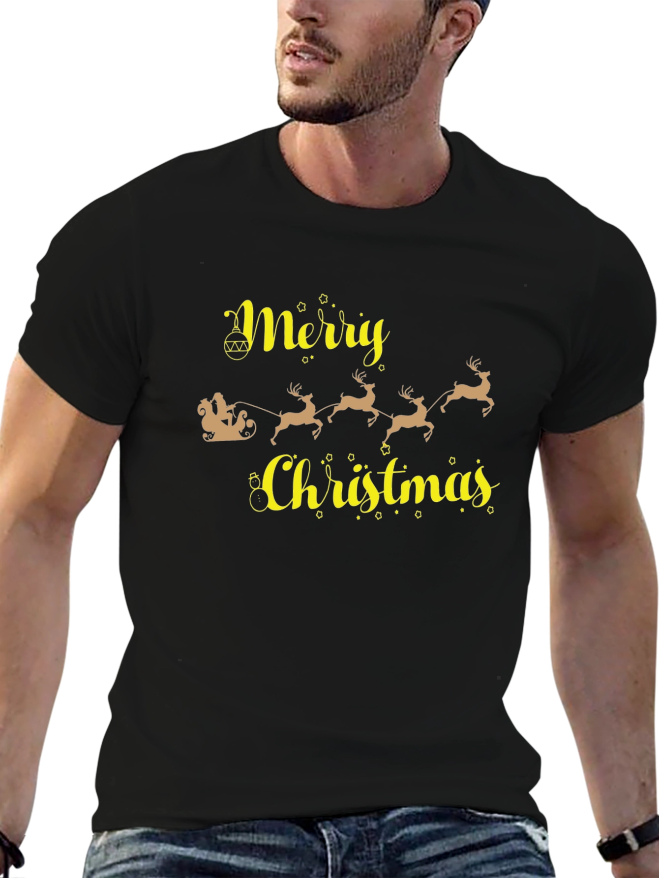 Merry Christmas Santa Sleigh T-Shirt