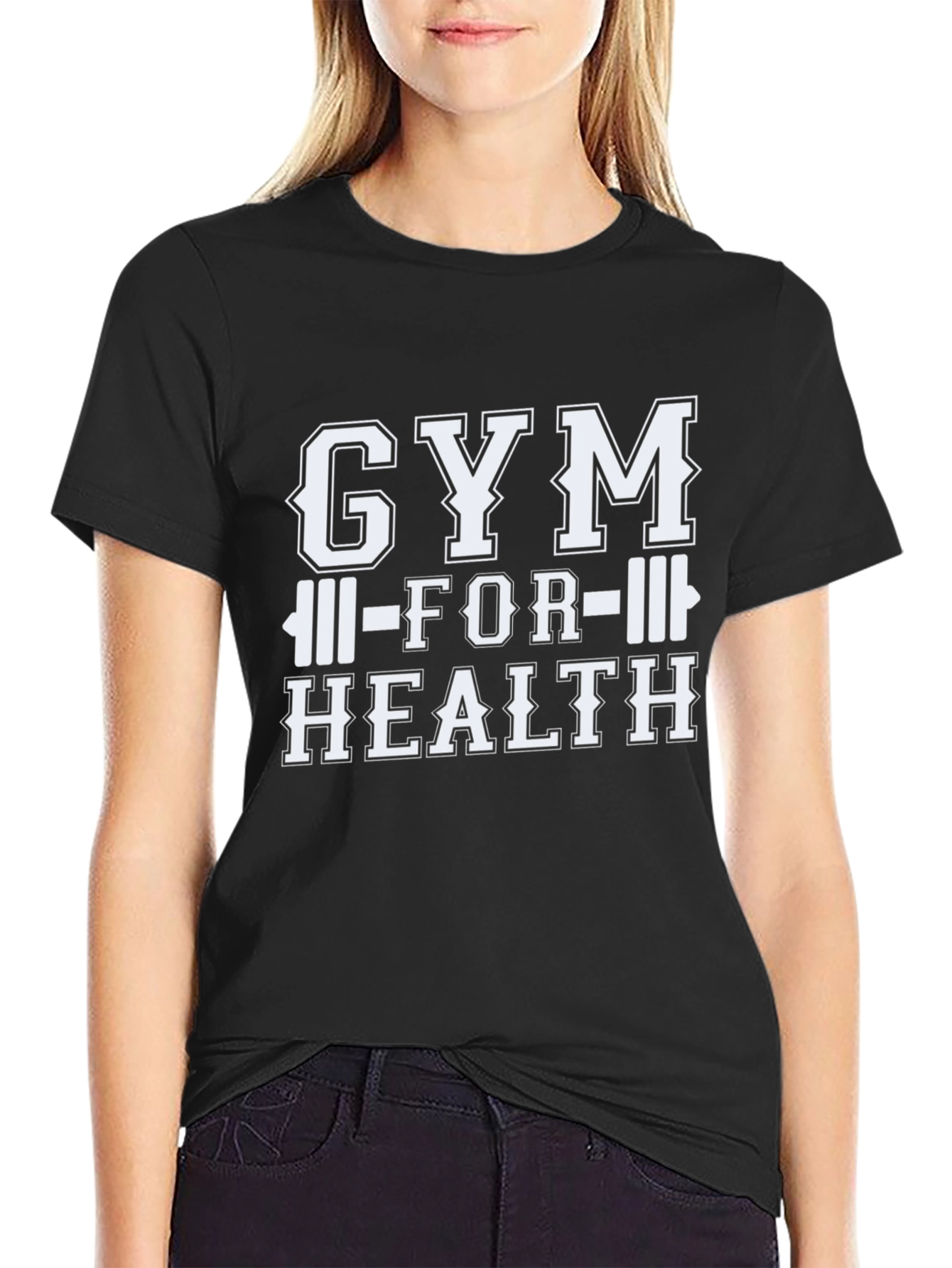 Gym for Health Black Graphic Tee