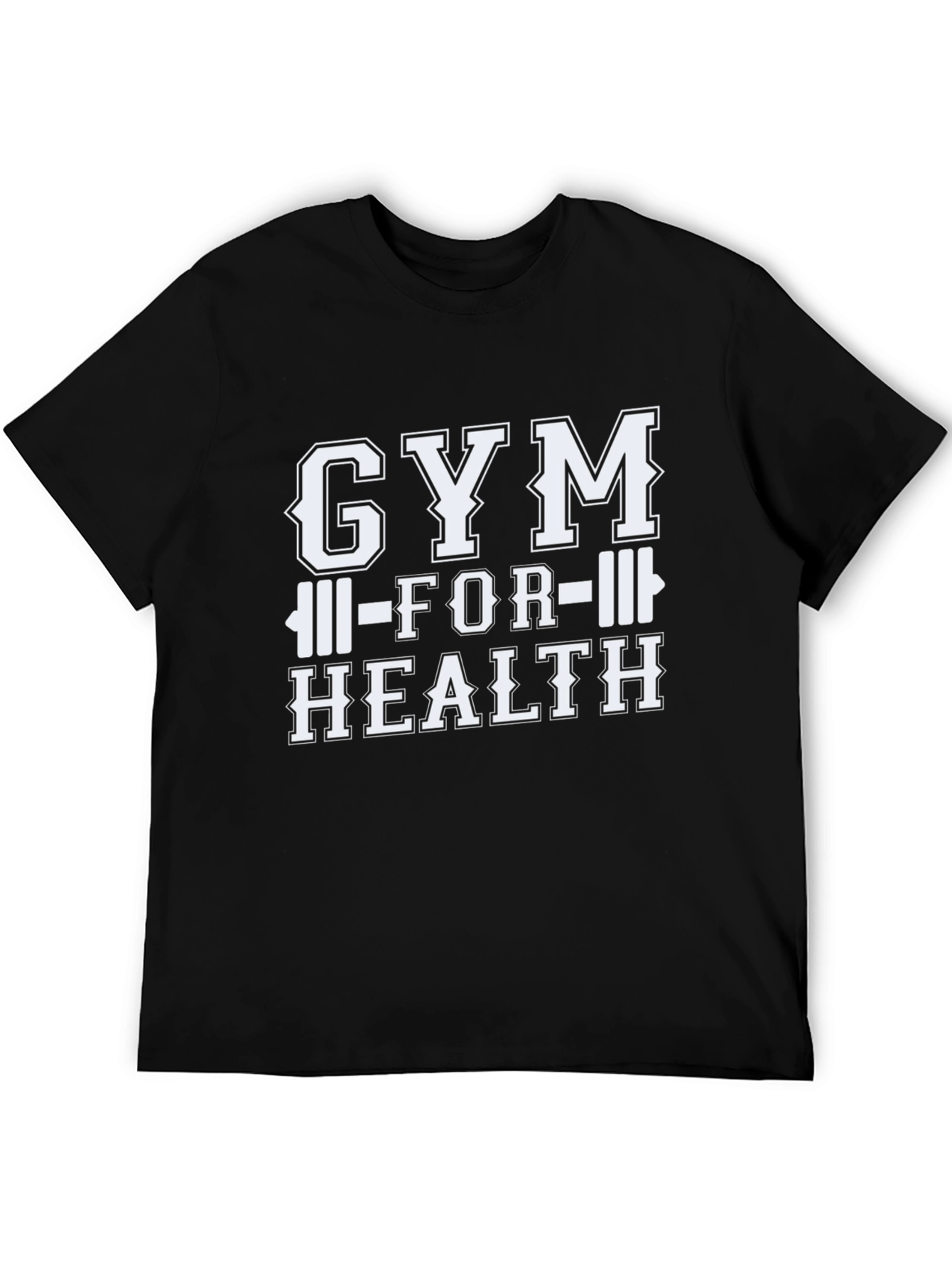 Gym for Health Black Graphic Tee