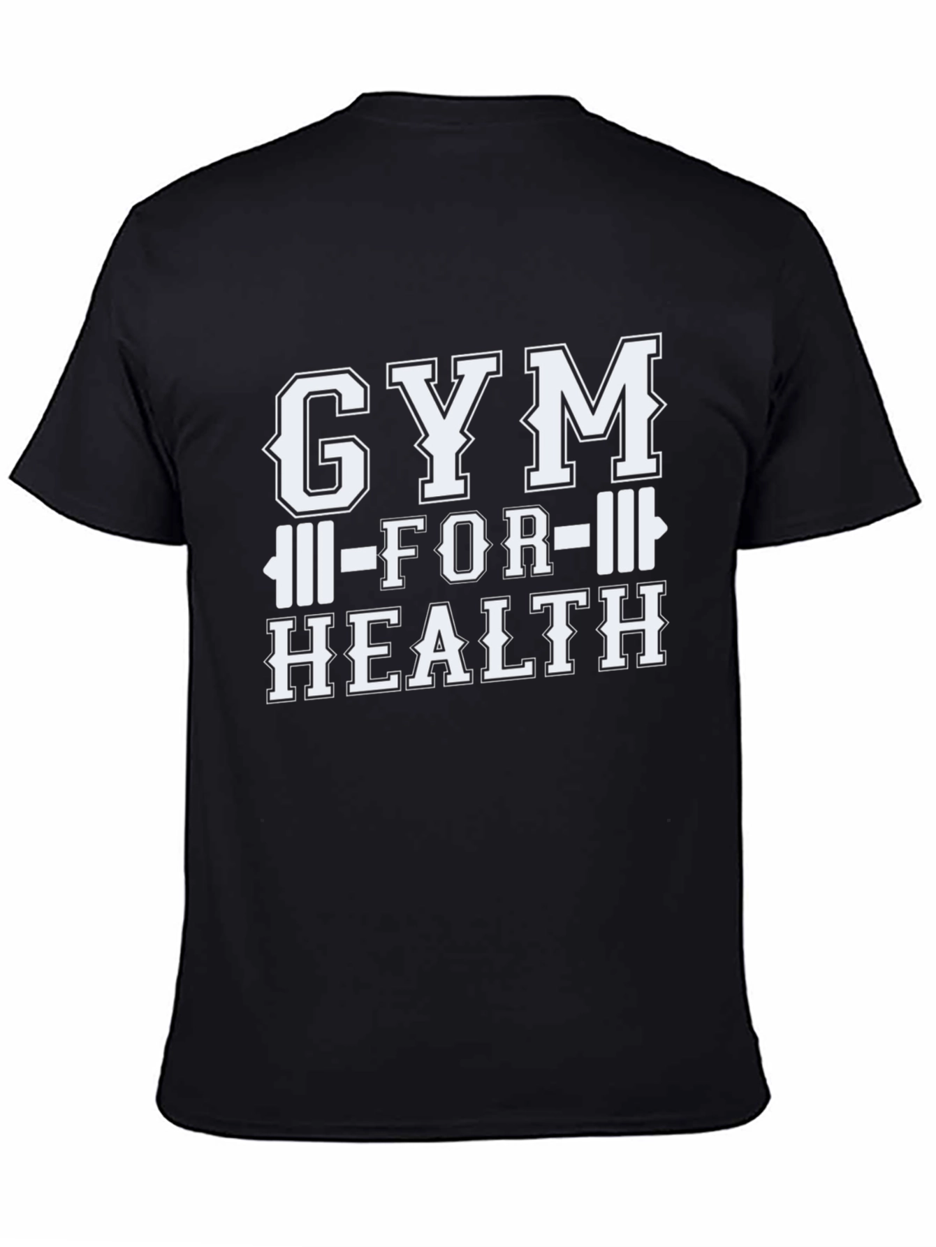 Gym for Health Black Graphic Tee