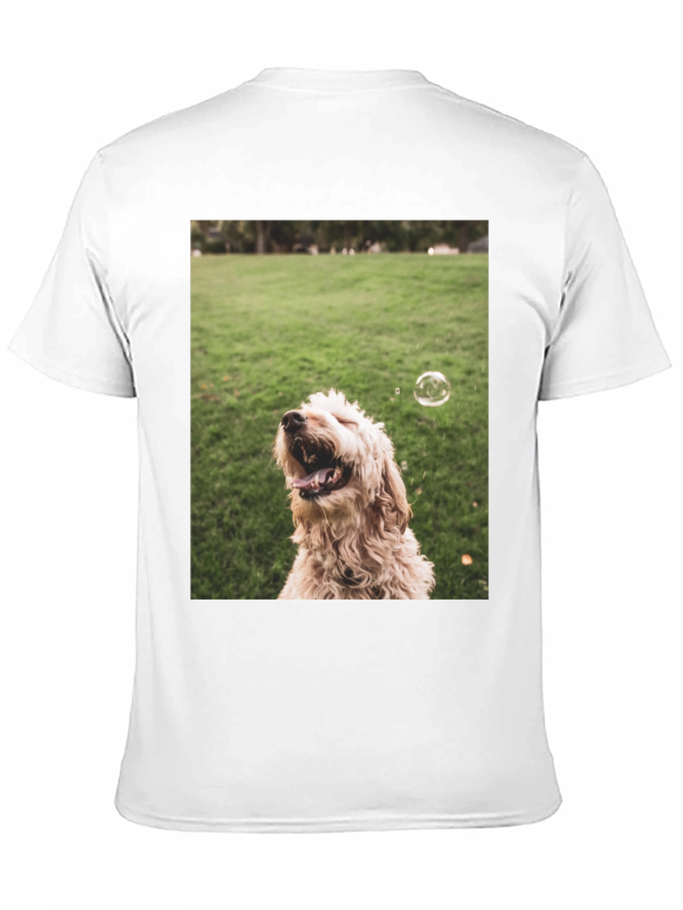 Dog Bubble T-Shirt - Playful Pet Lover Tee