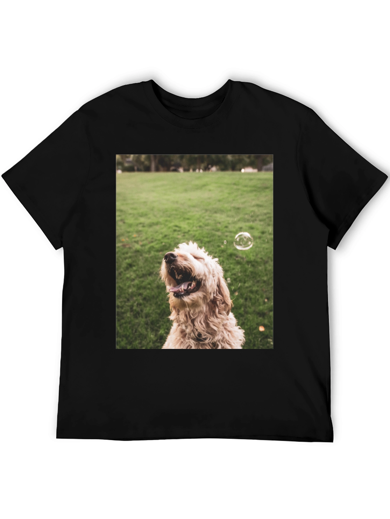 Dog Bubble T-Shirt - Playful Pet Lover Tee