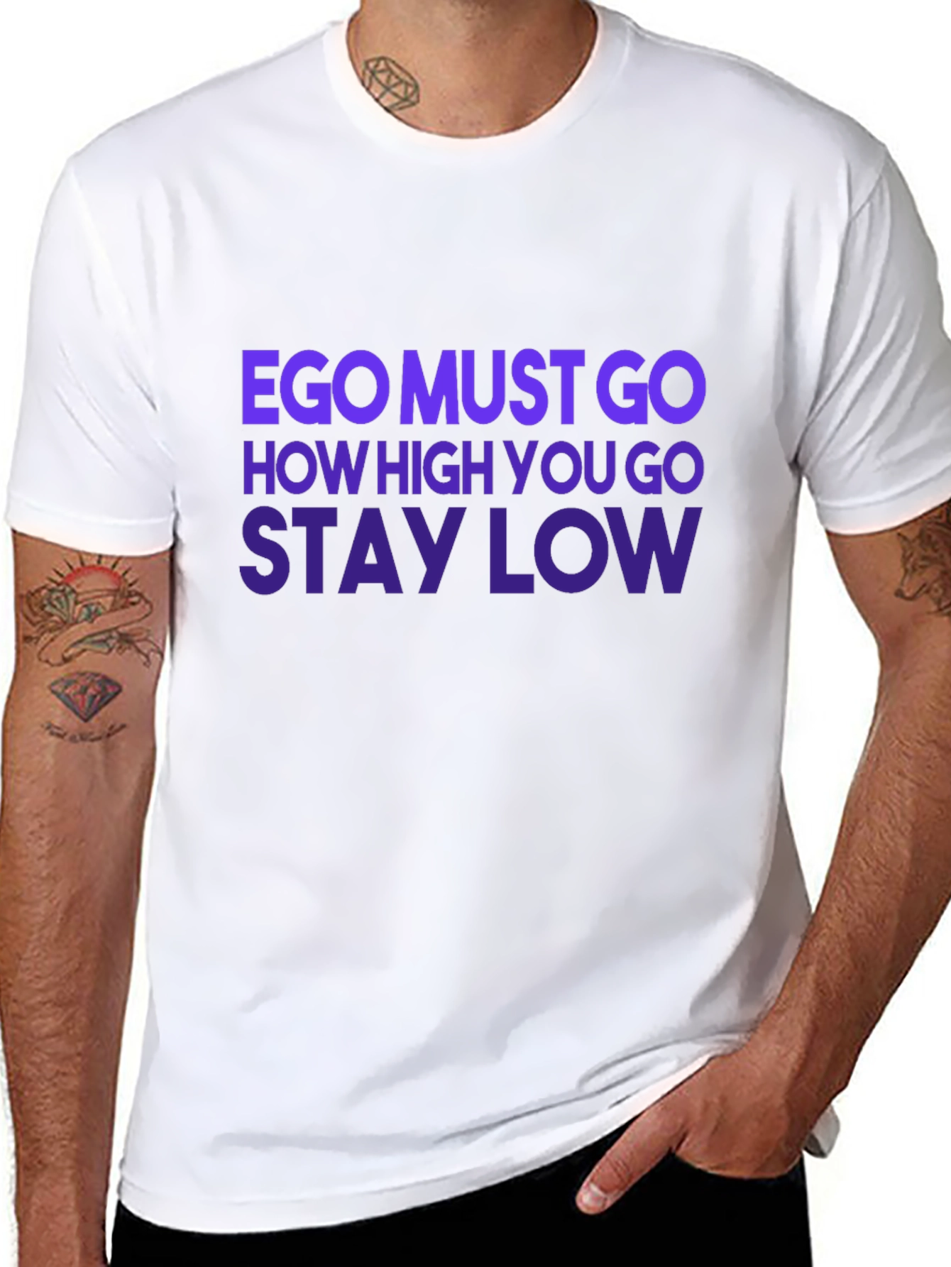 Ego Must Go Graphic Tee - Black T-Shirt