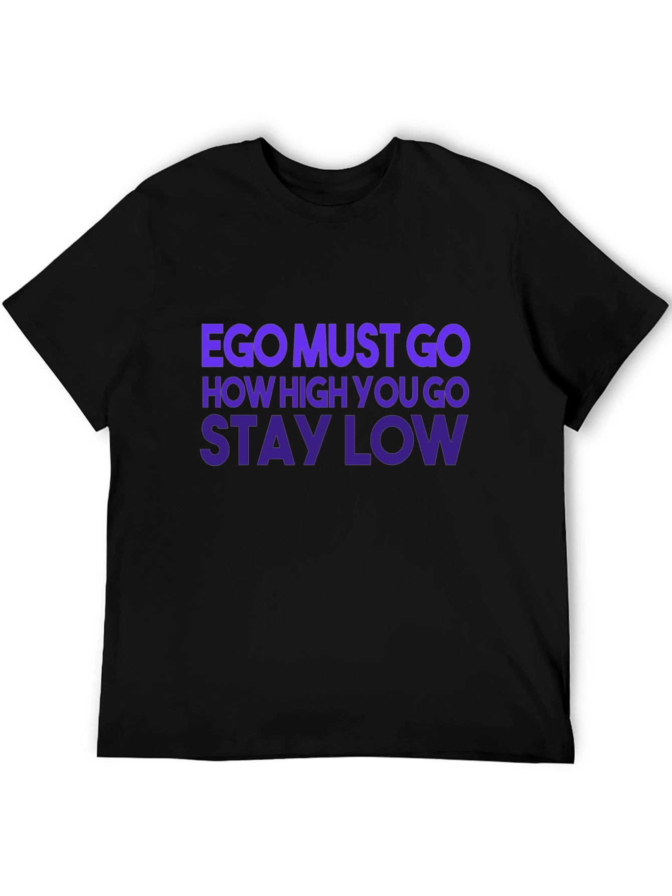 Ego Must Go Graphic Tee - Black T-Shirt