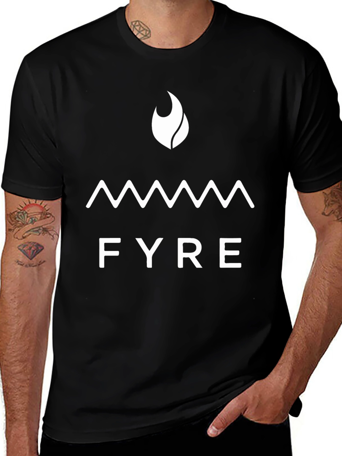 Fyre Festival Inspired Black T-Shirt