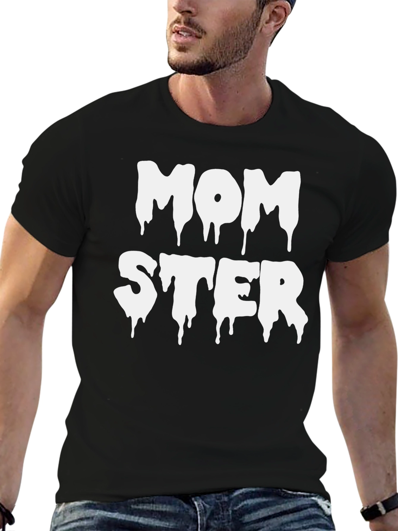 Momster Graphic Tee - Black Halloween T-Shirt